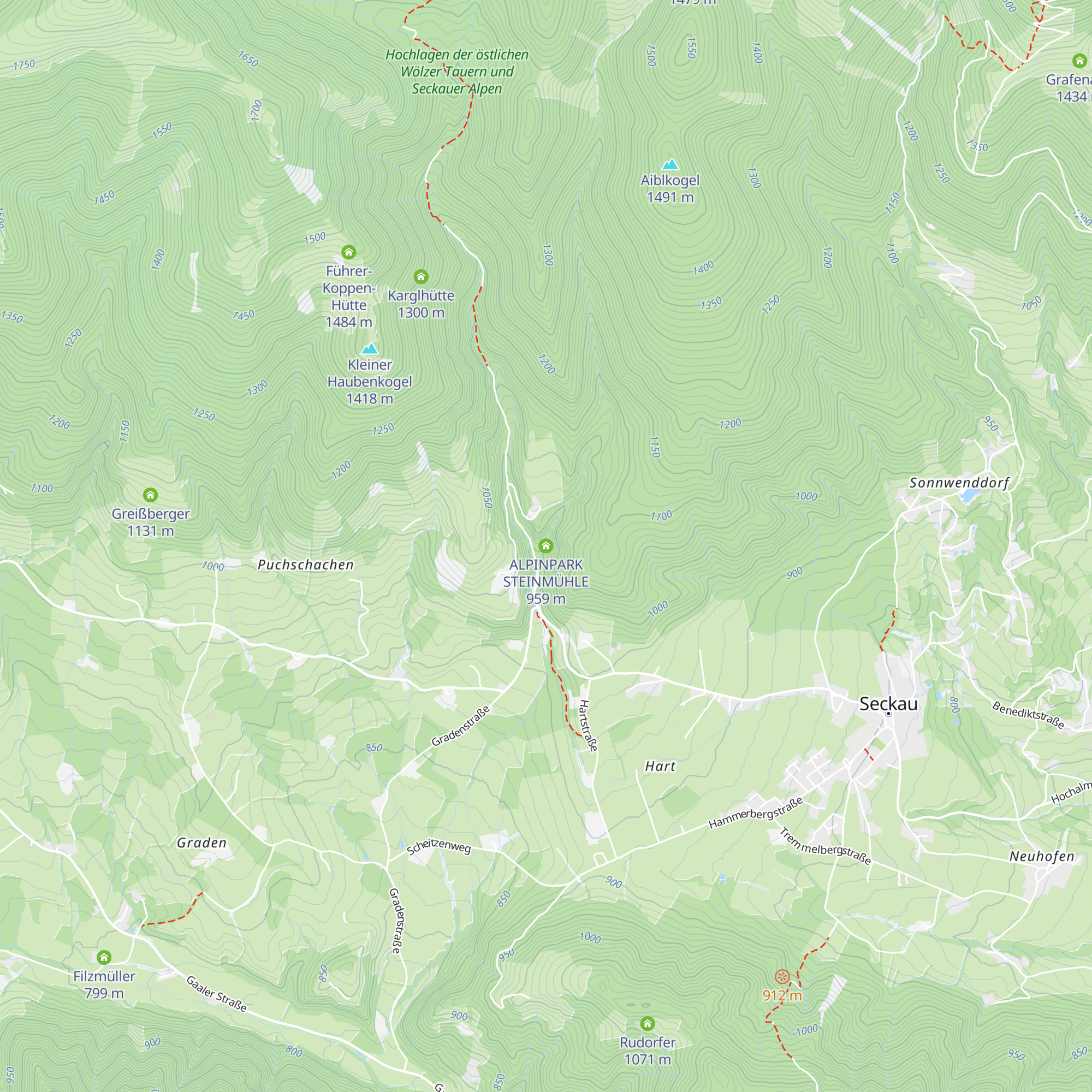 ALPINPARK STEINMÜHLE map