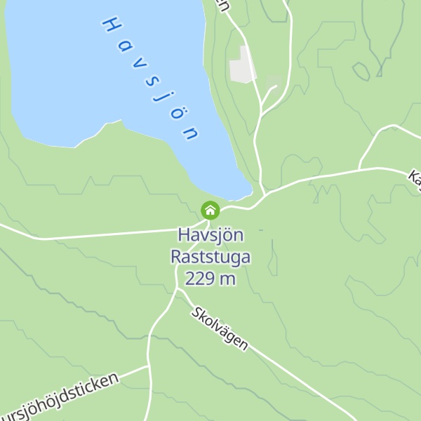 Map of Havsjön Raststuga