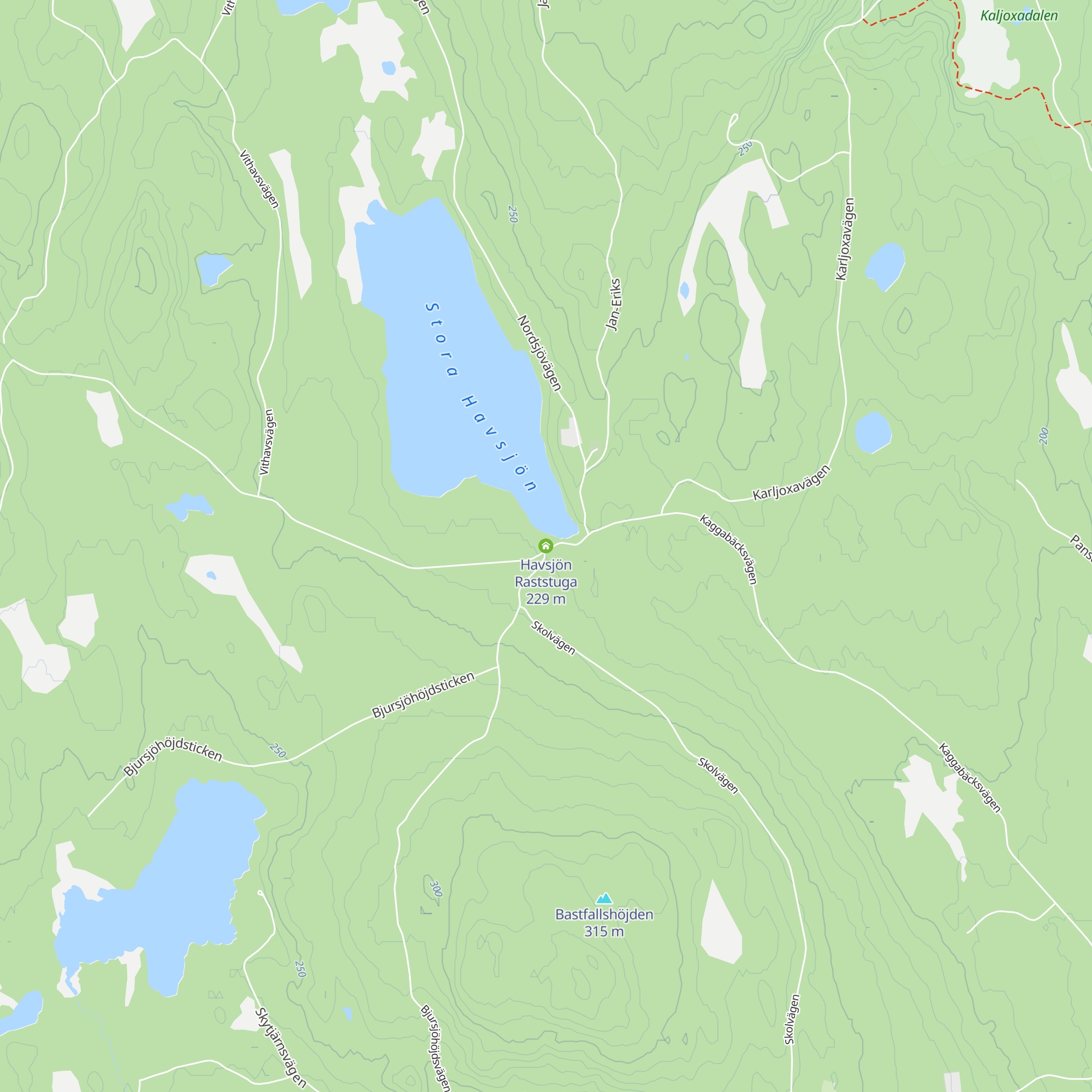 Havsjön Raststuga map