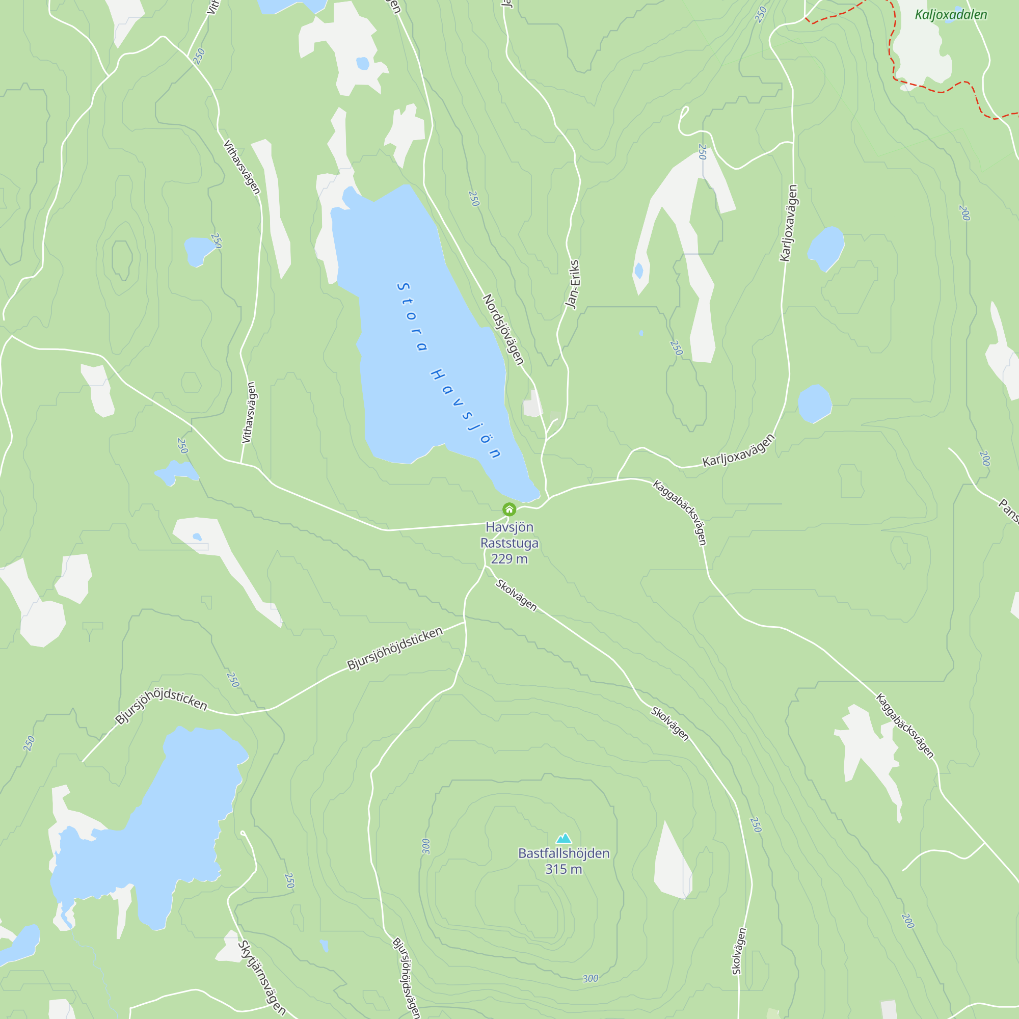 Havsjön Raststuga map
