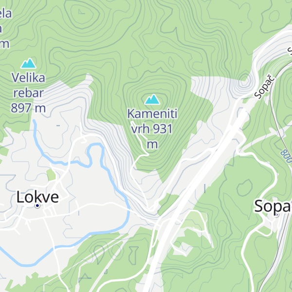 Map of Vodosprema Lokvarka