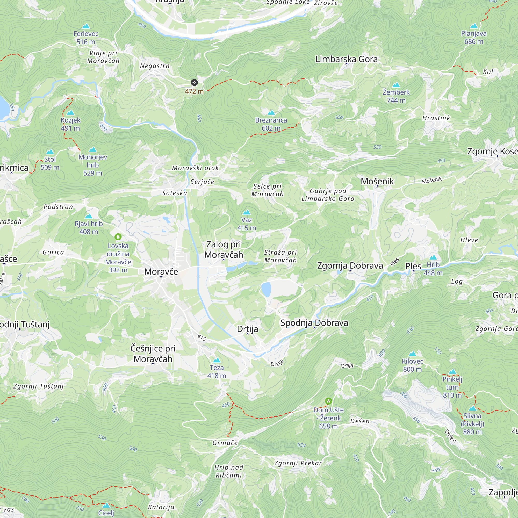 Taborniška koča map