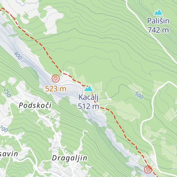 Map of Kacalj