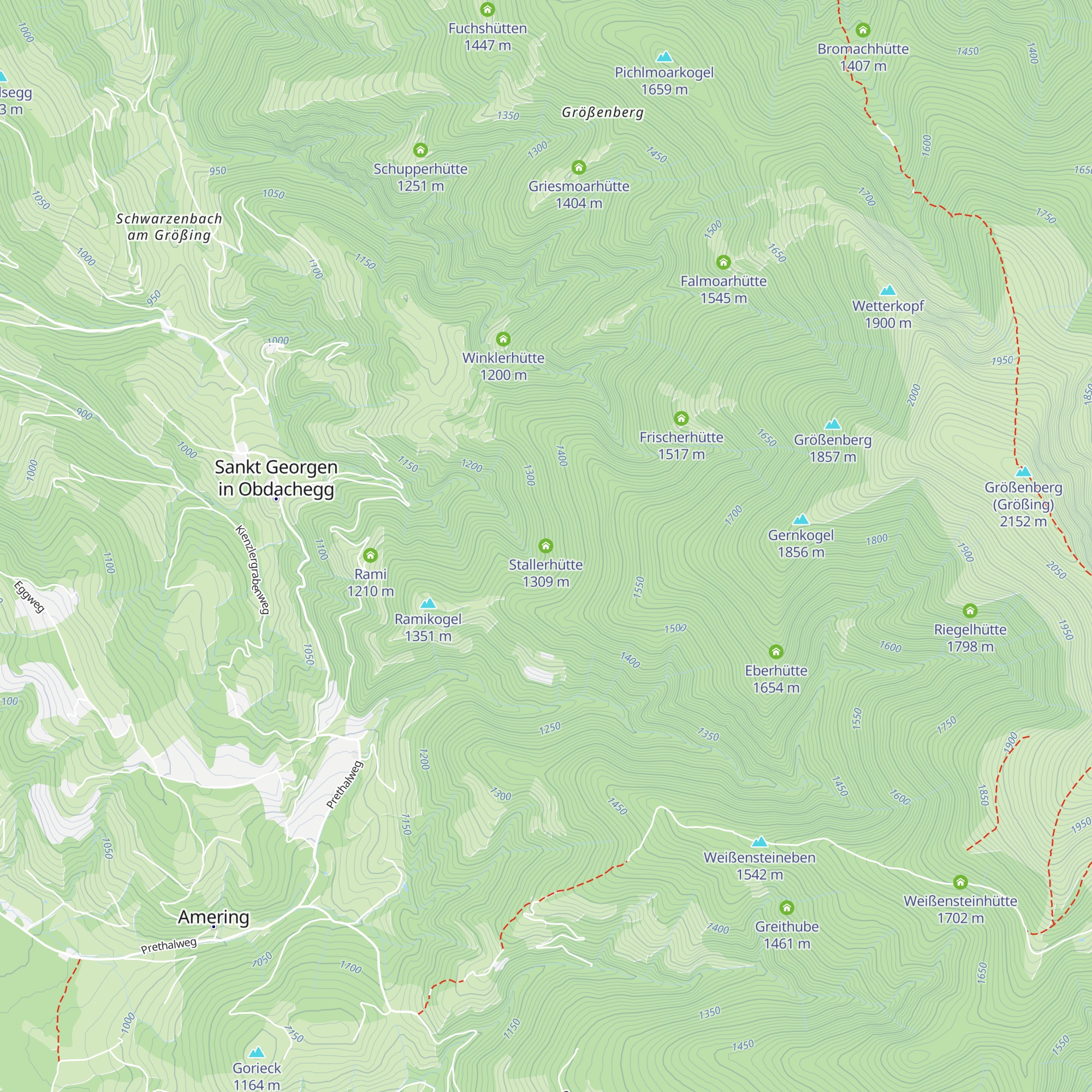 Stallerhütte map