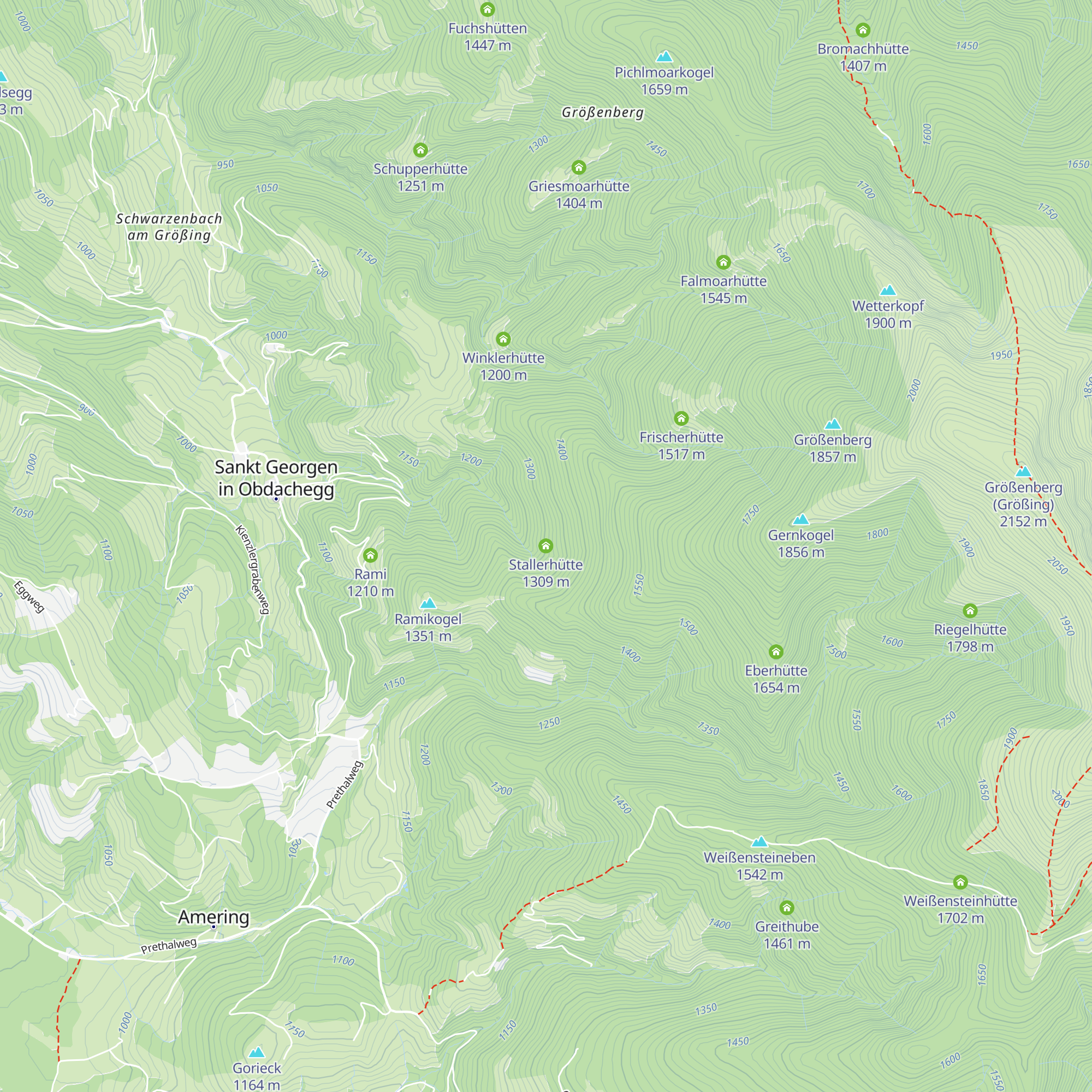 Stallerhütte map