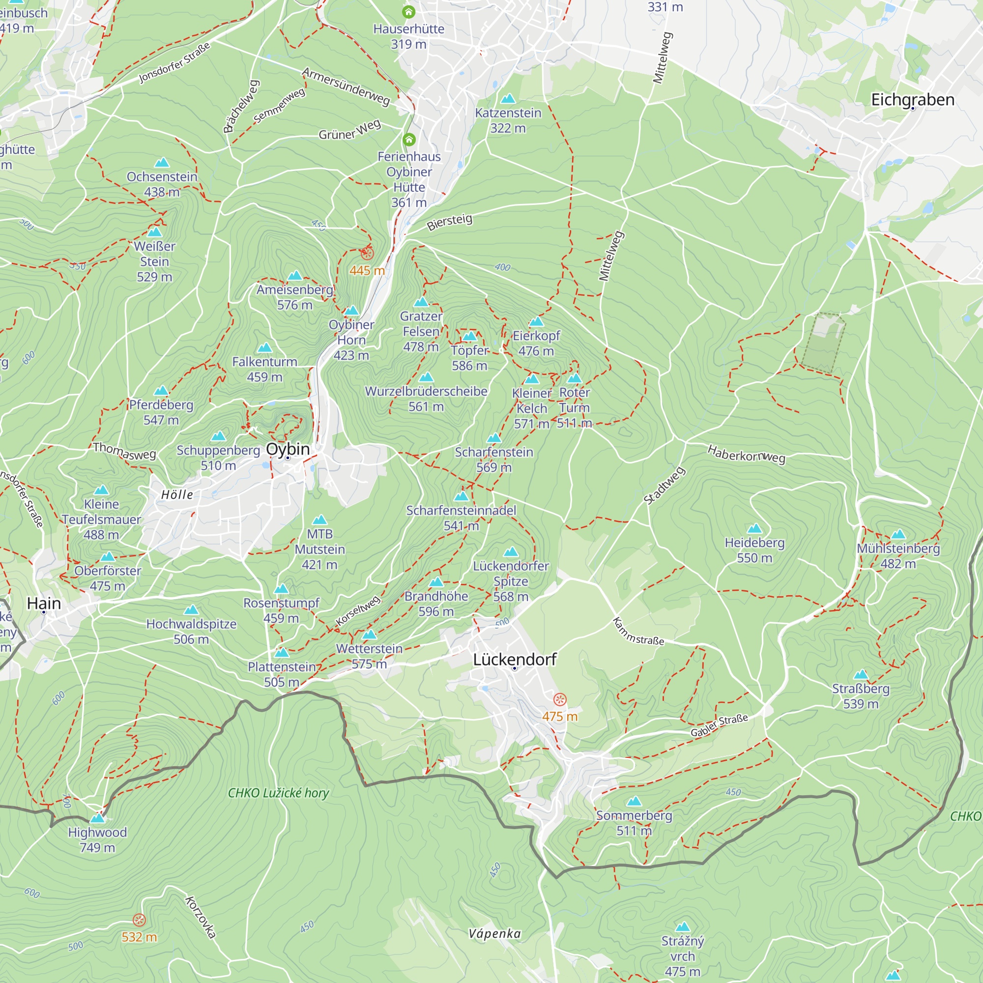 Schutzhütte "Unter'm Scharfenstein" map