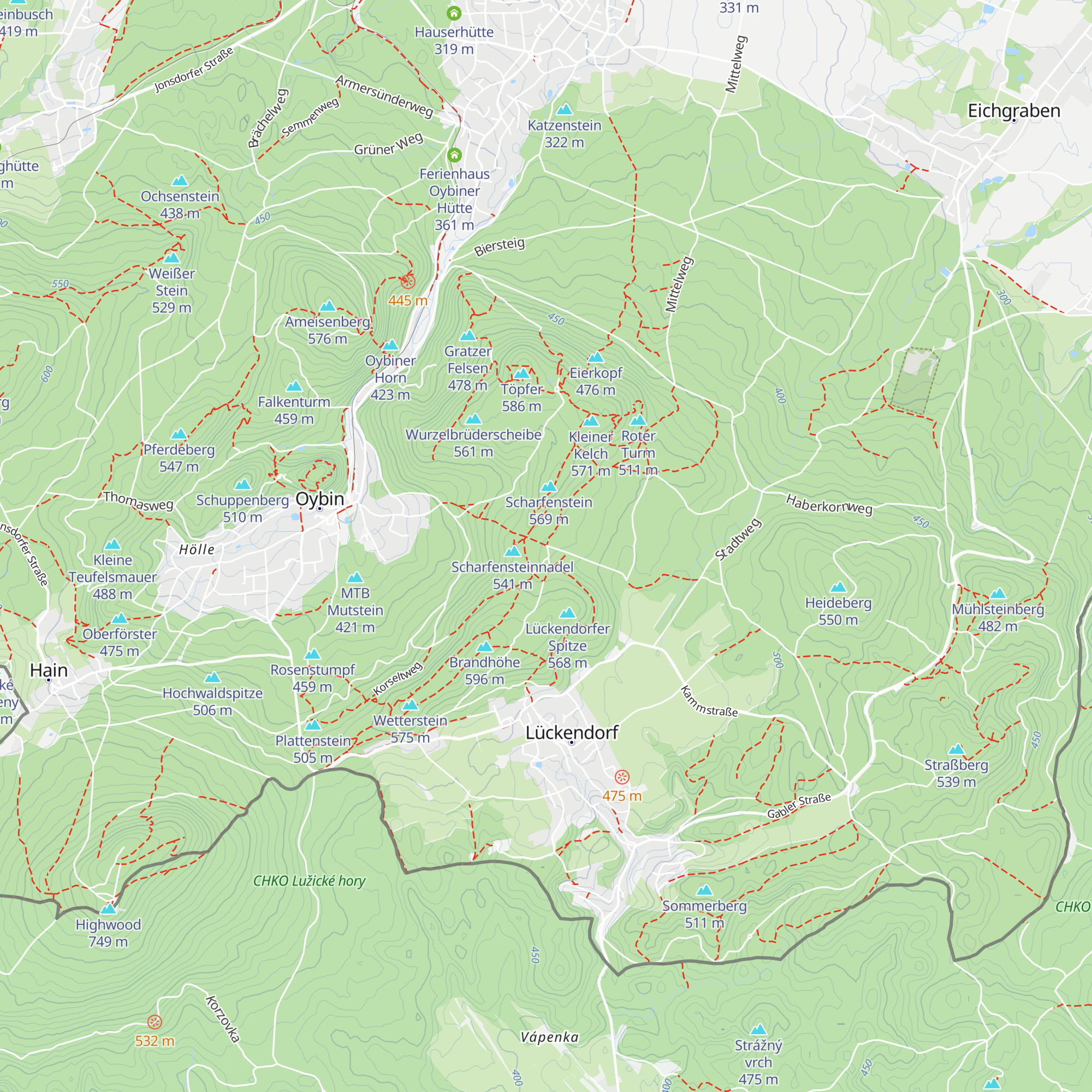 Schutzhütte "Unter'm Scharfenstein" map