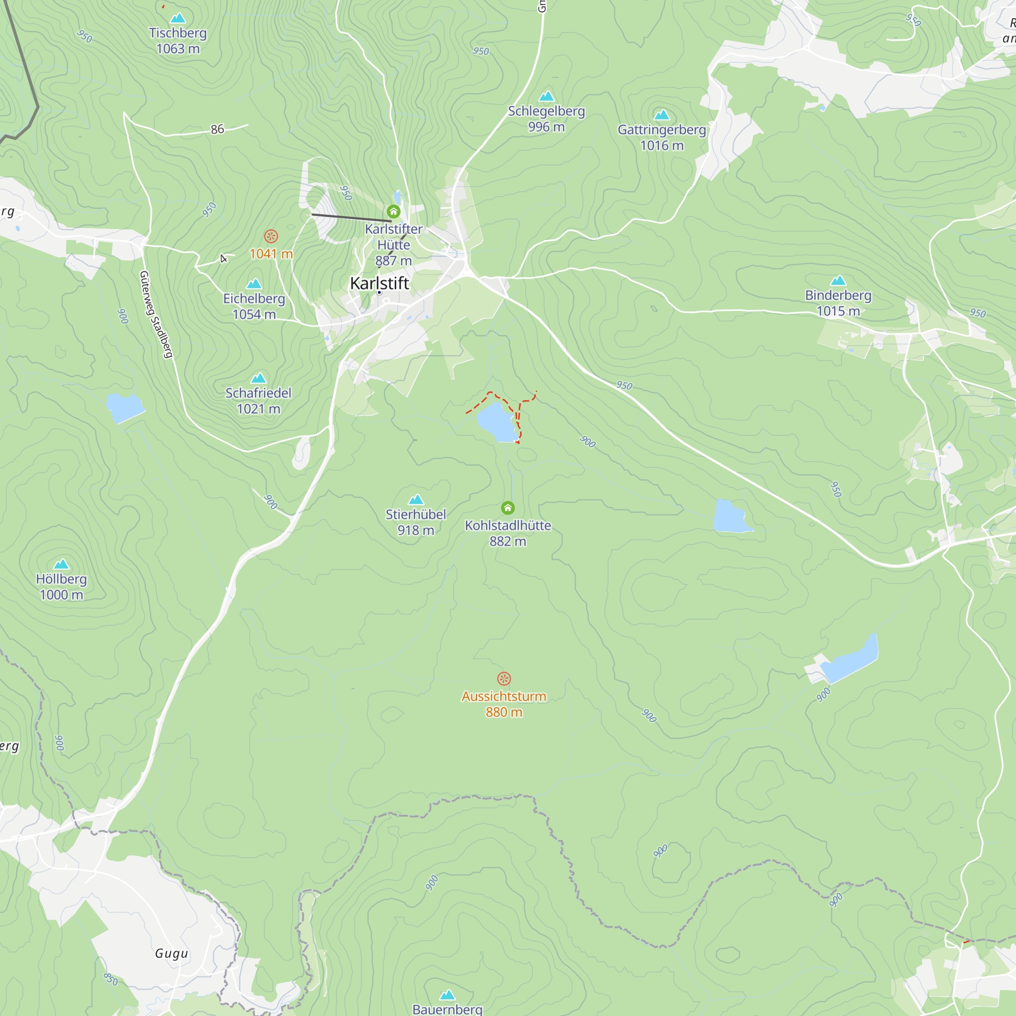 Kohlstadlhütte map