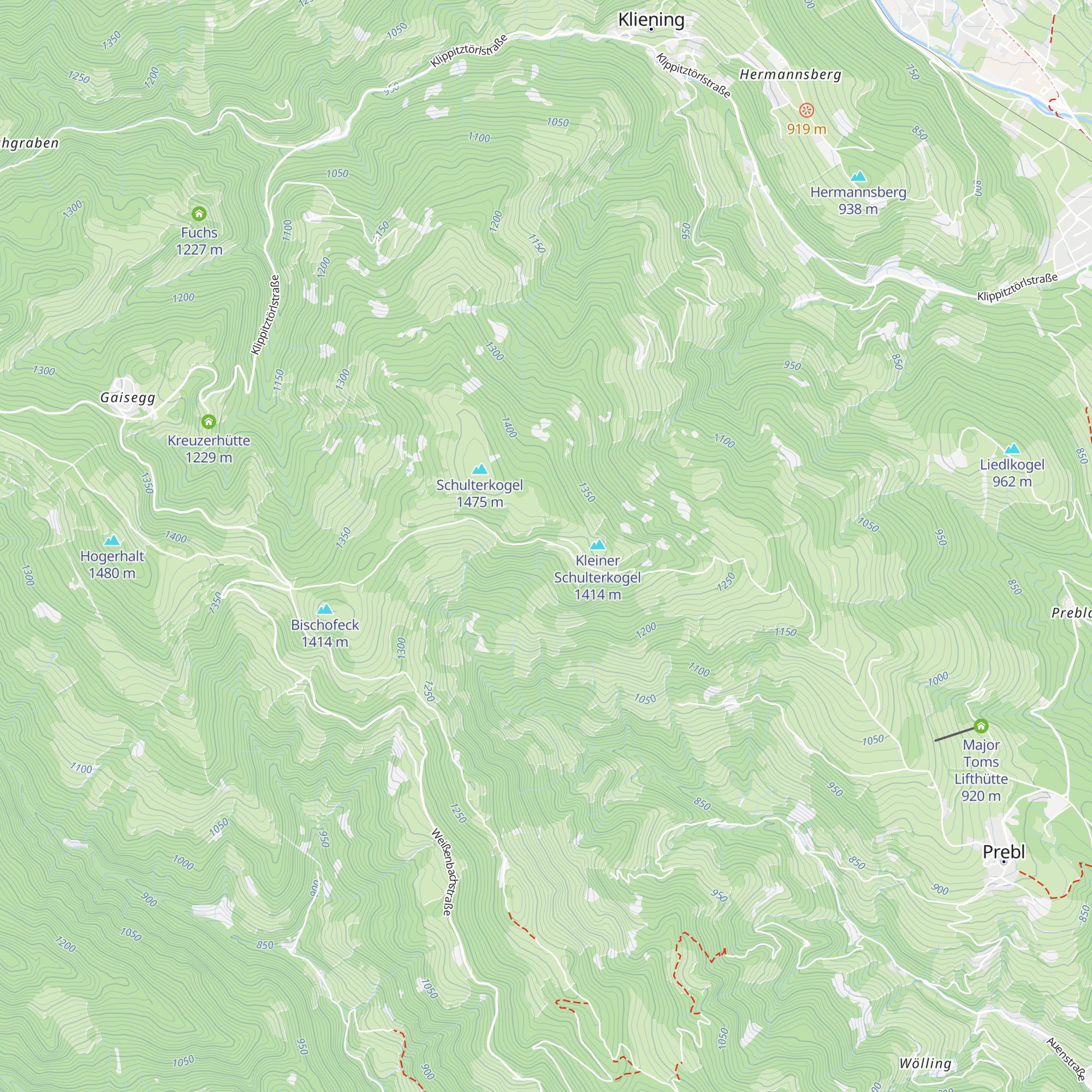 Schulterkogelhütte map