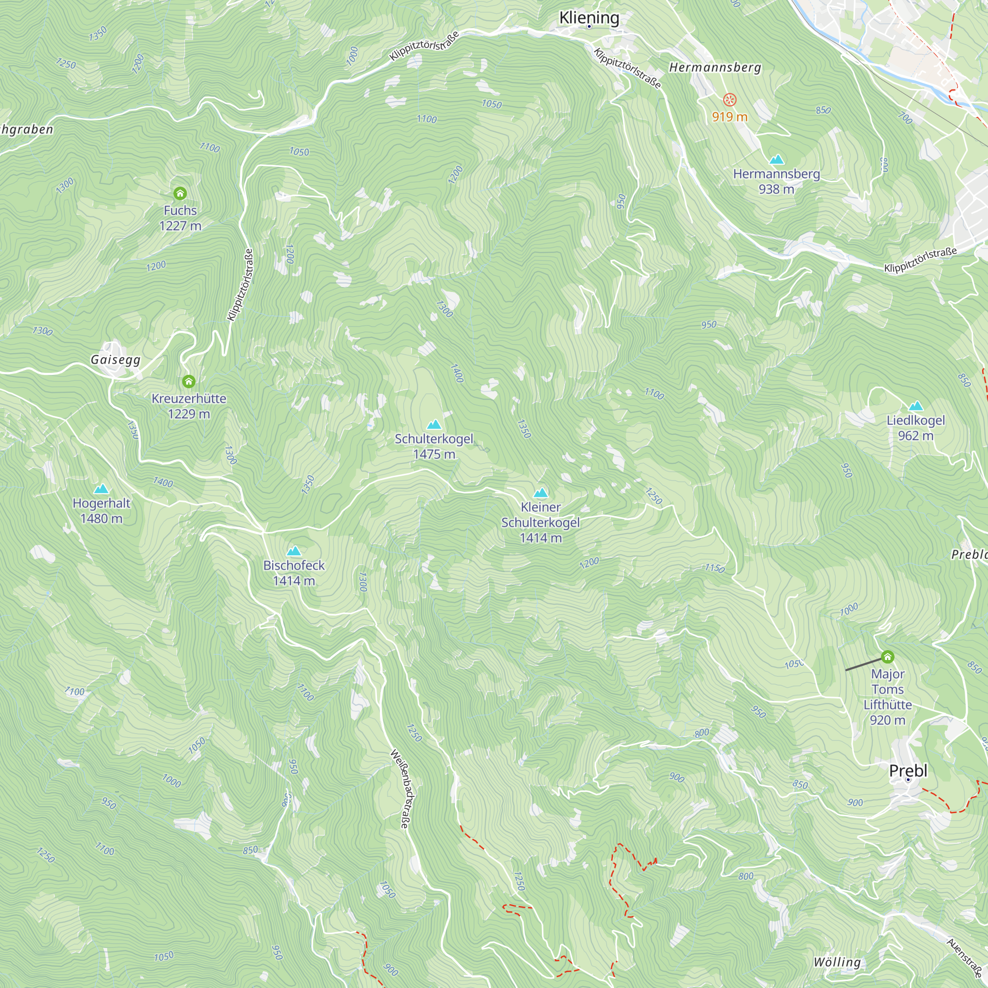 Schulterkogelhütte map