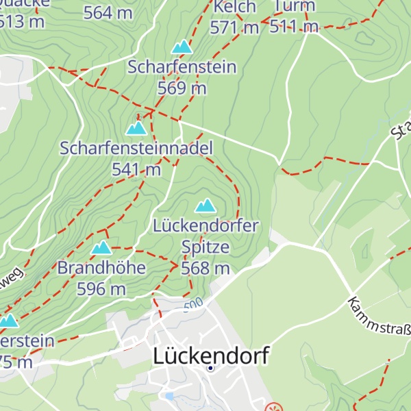 Map of Lückendorfer Spitze