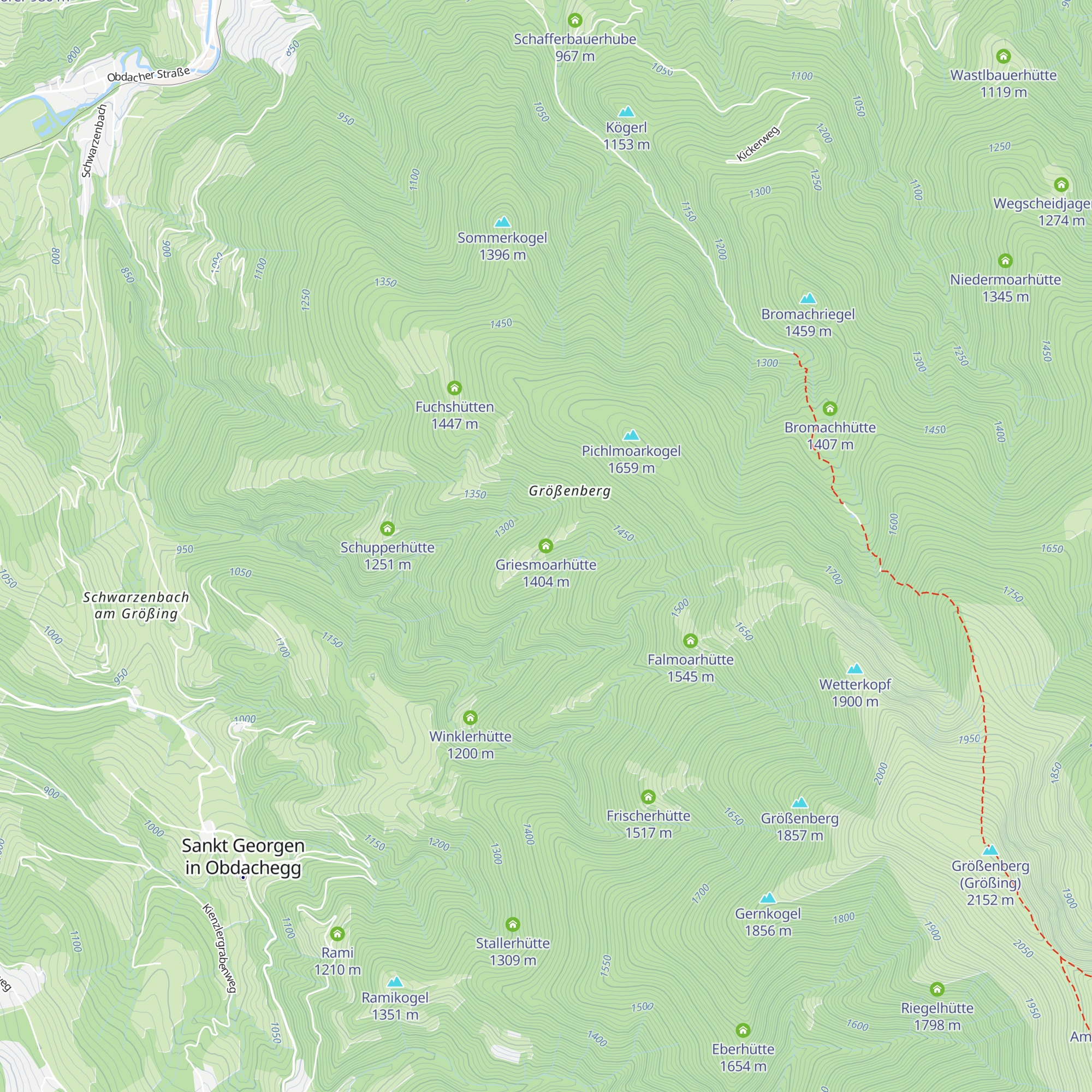 Griesmoarhütte map