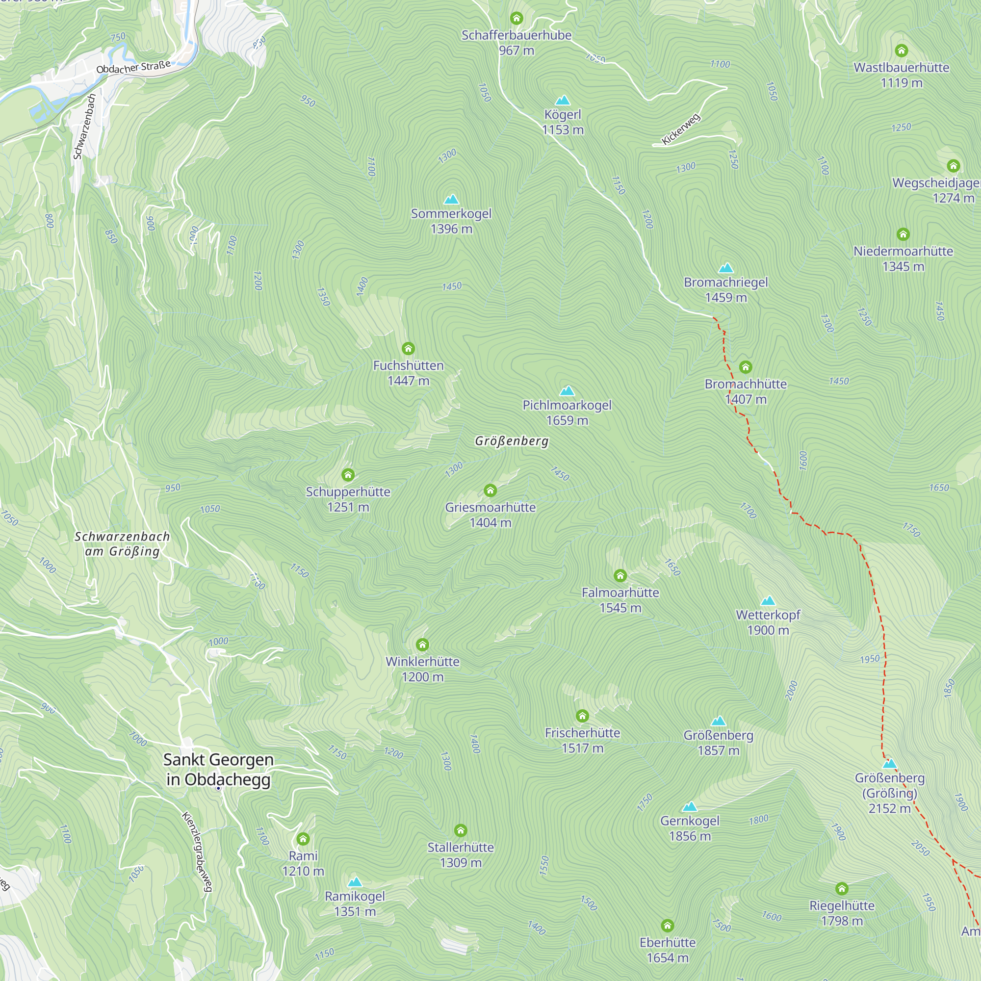 Griesmoarhütte map