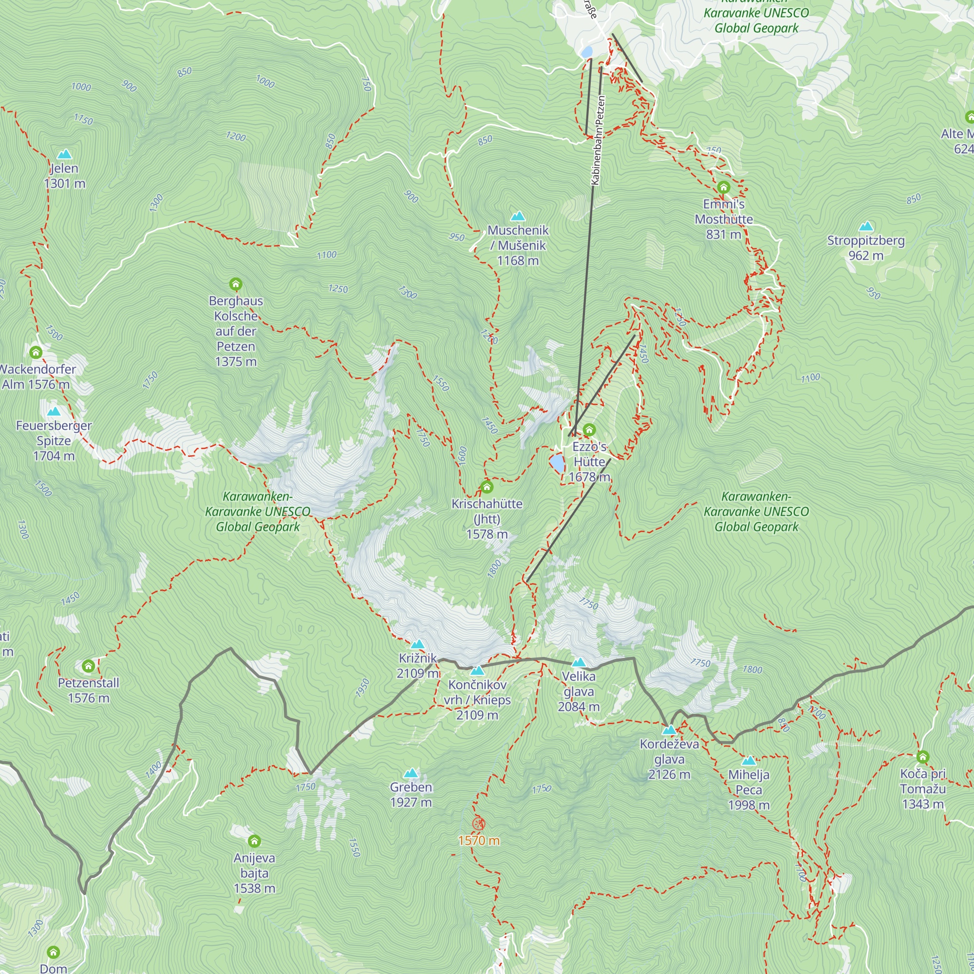 Krischahütte (Jhtt) map