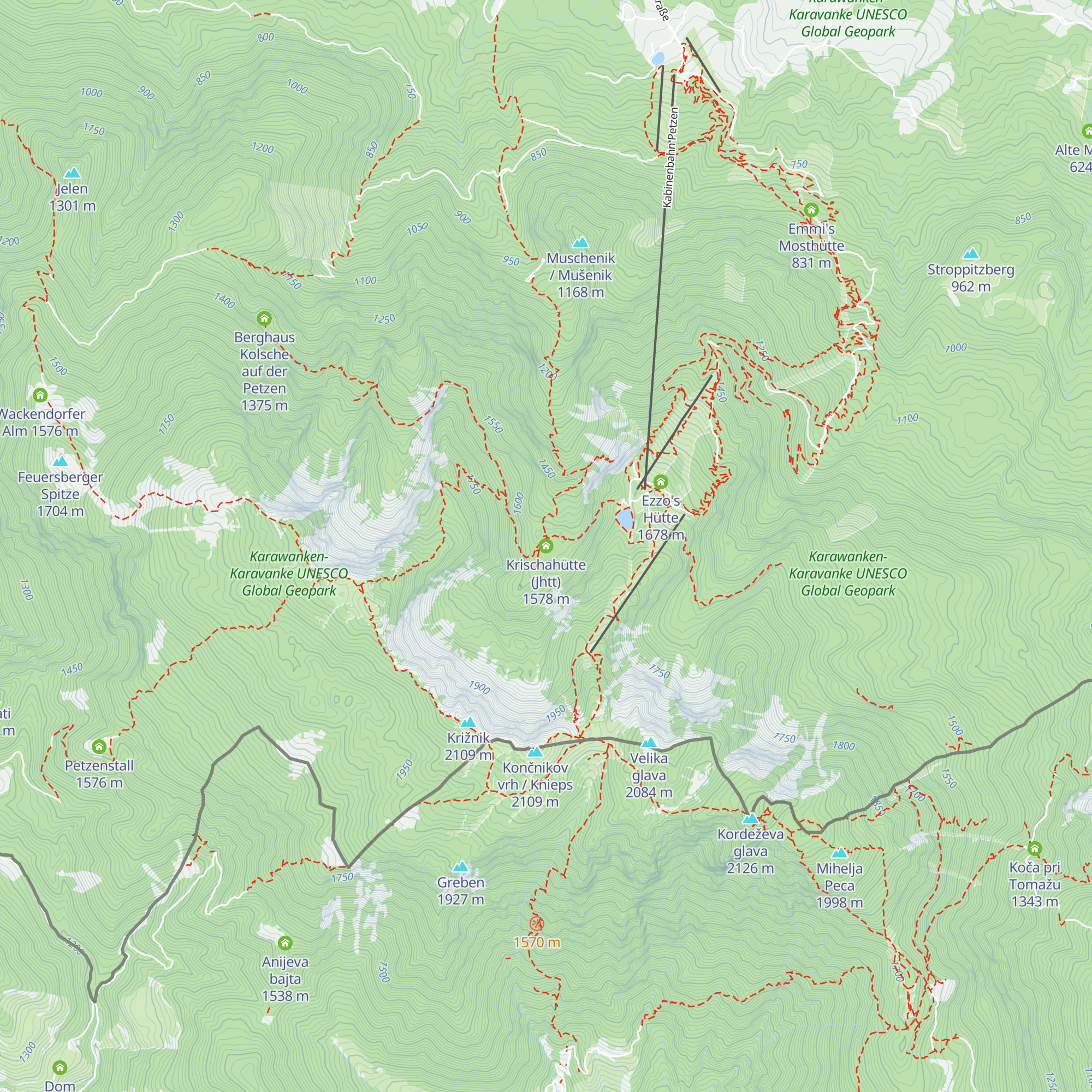 Krischahütte (Jhtt) map