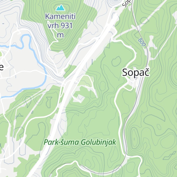 Map of Golubinjak