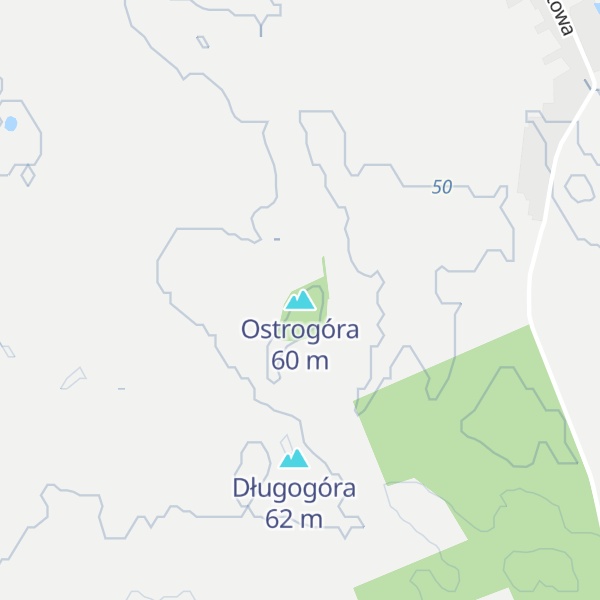 Map of Ostrogóra