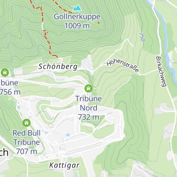 Map of Tribüne Nord