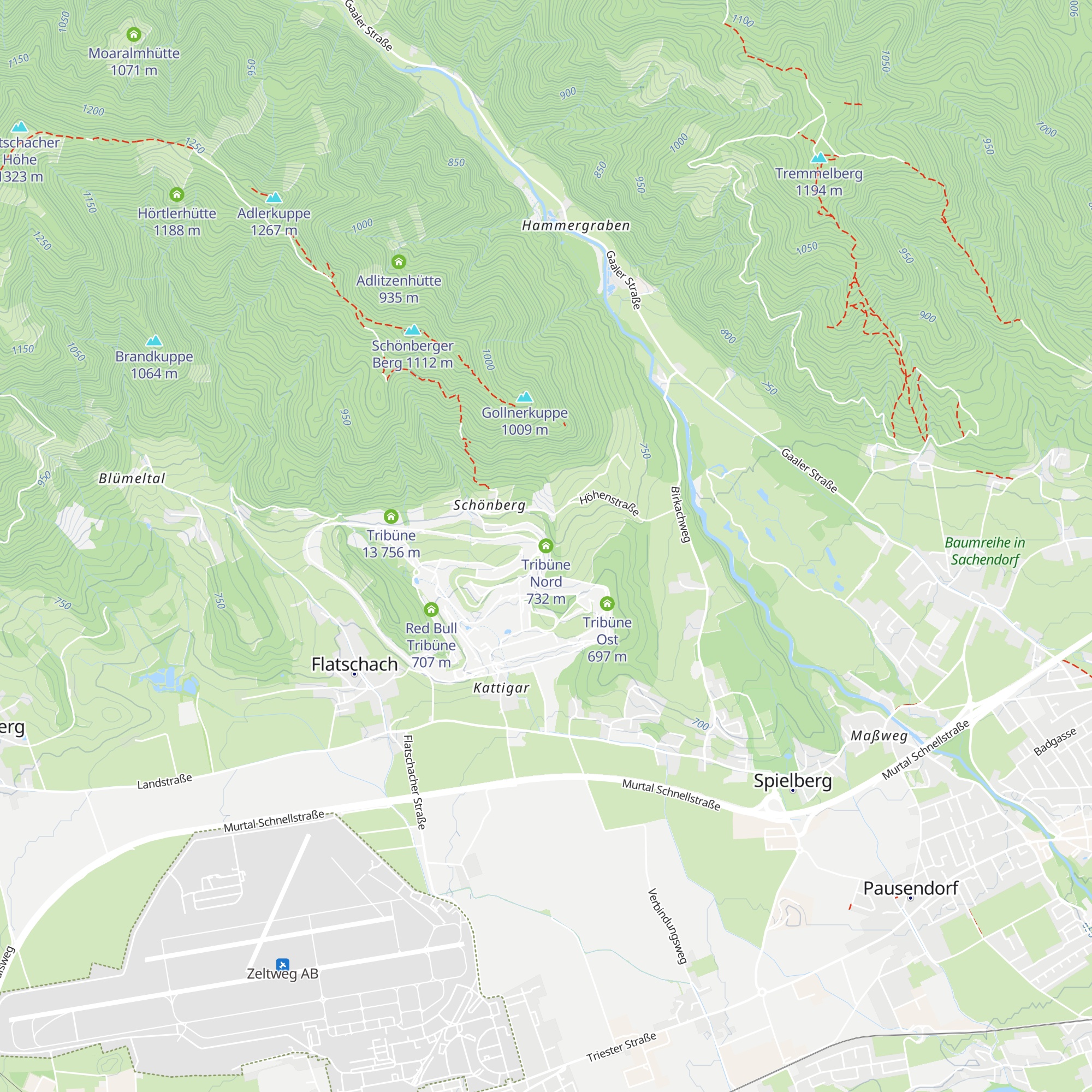 Tribüne Nord map