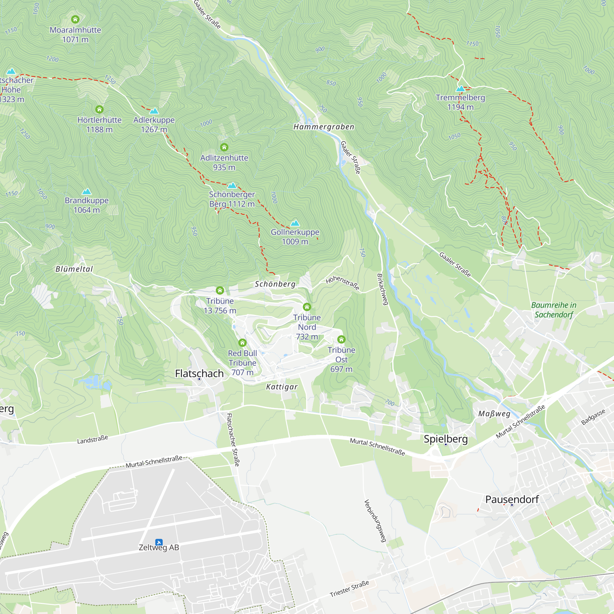 Tribüne Nord map