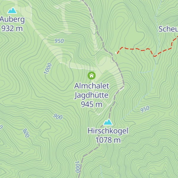 Map of Almchalet Almhütte