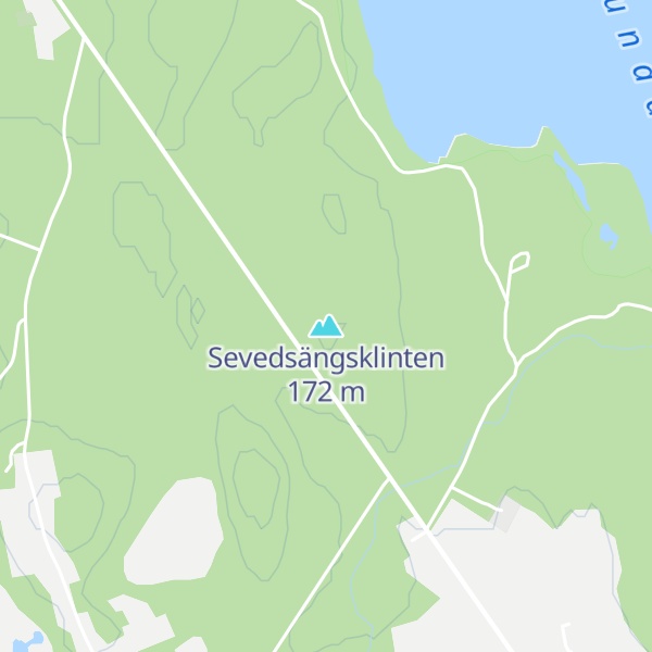 Map of Sevedsängsklinten