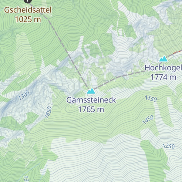 Map of Gamssteineck
