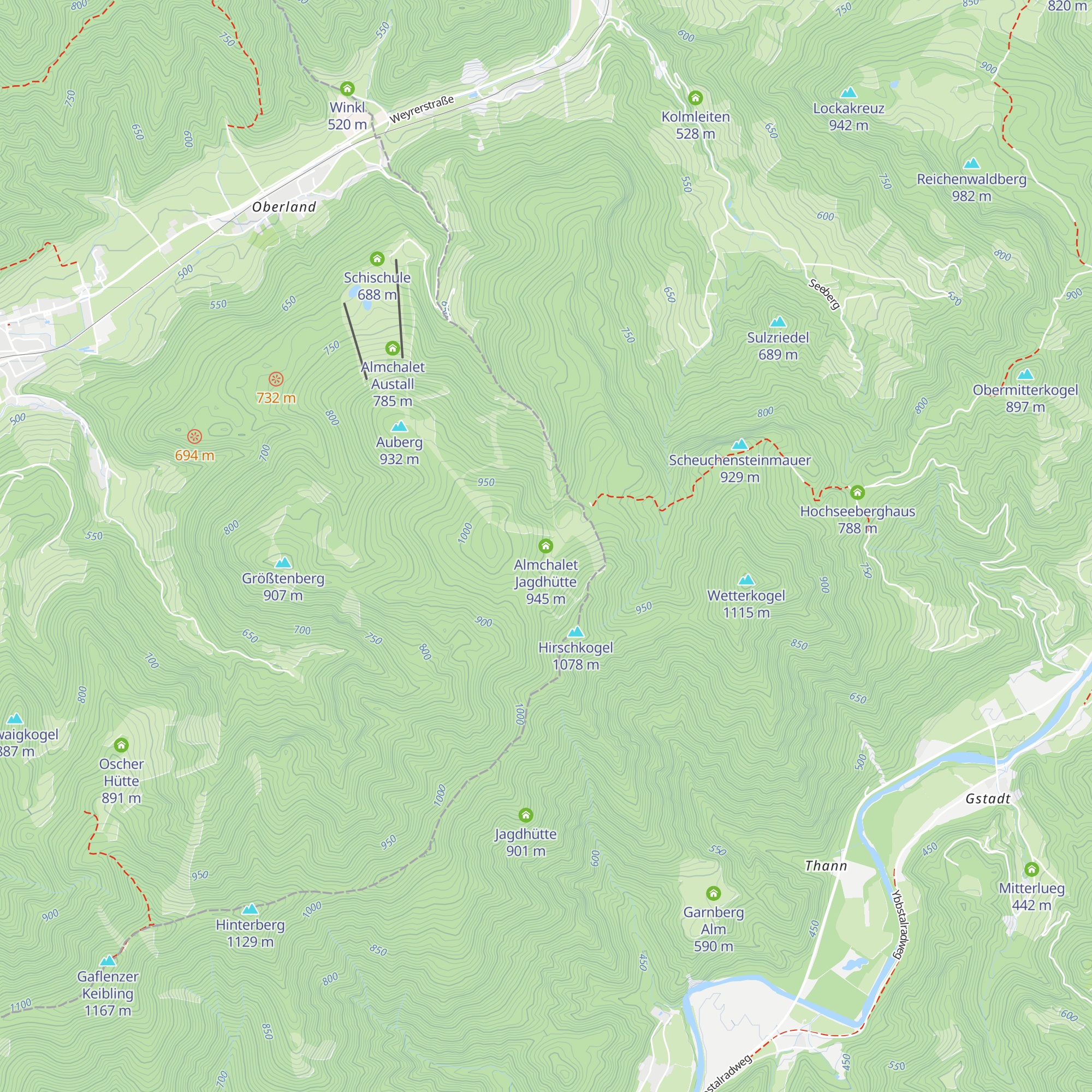 Almchalet Jagdhütte map