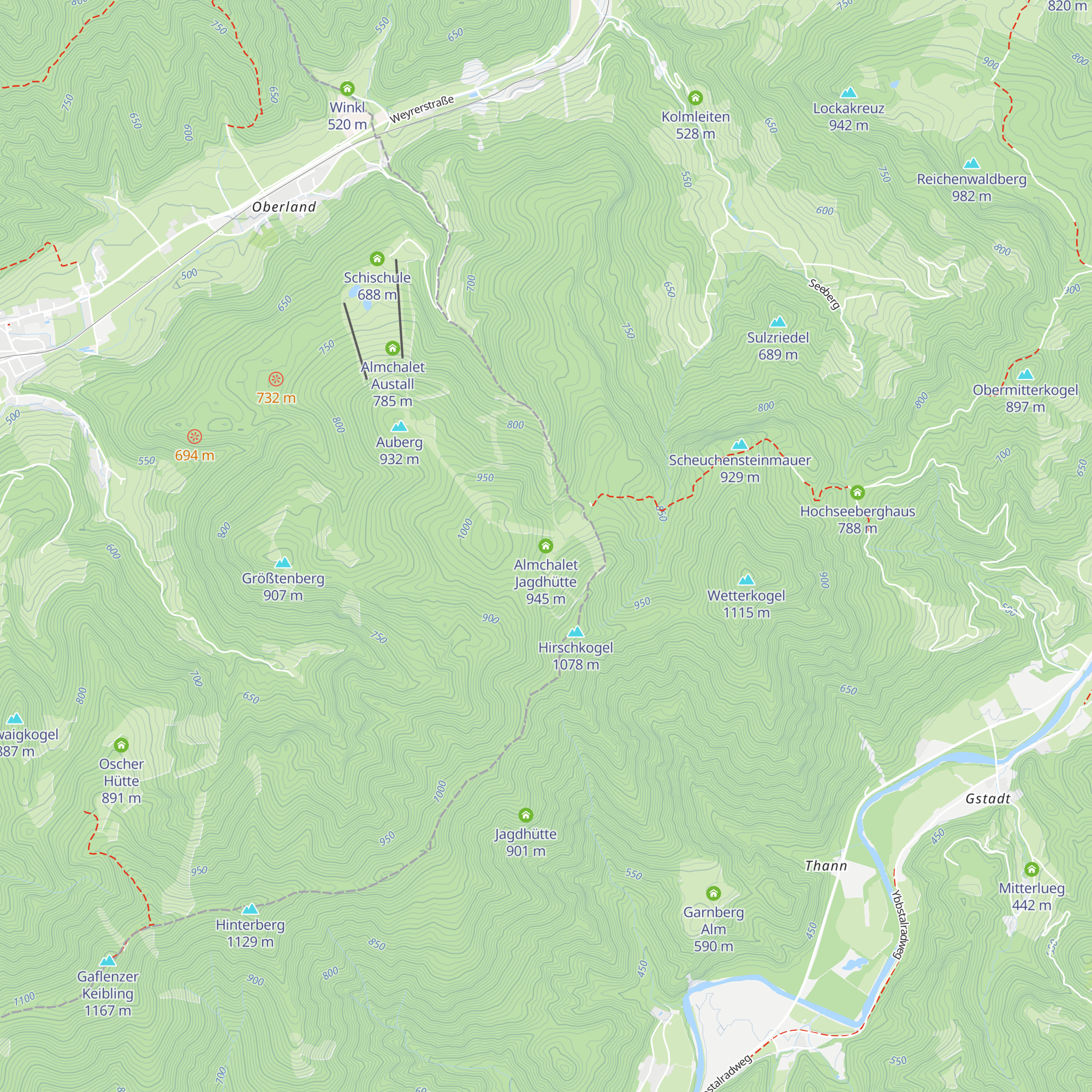 Almchalet Jagdhütte map