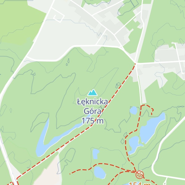 Map of Łęknicka Góra