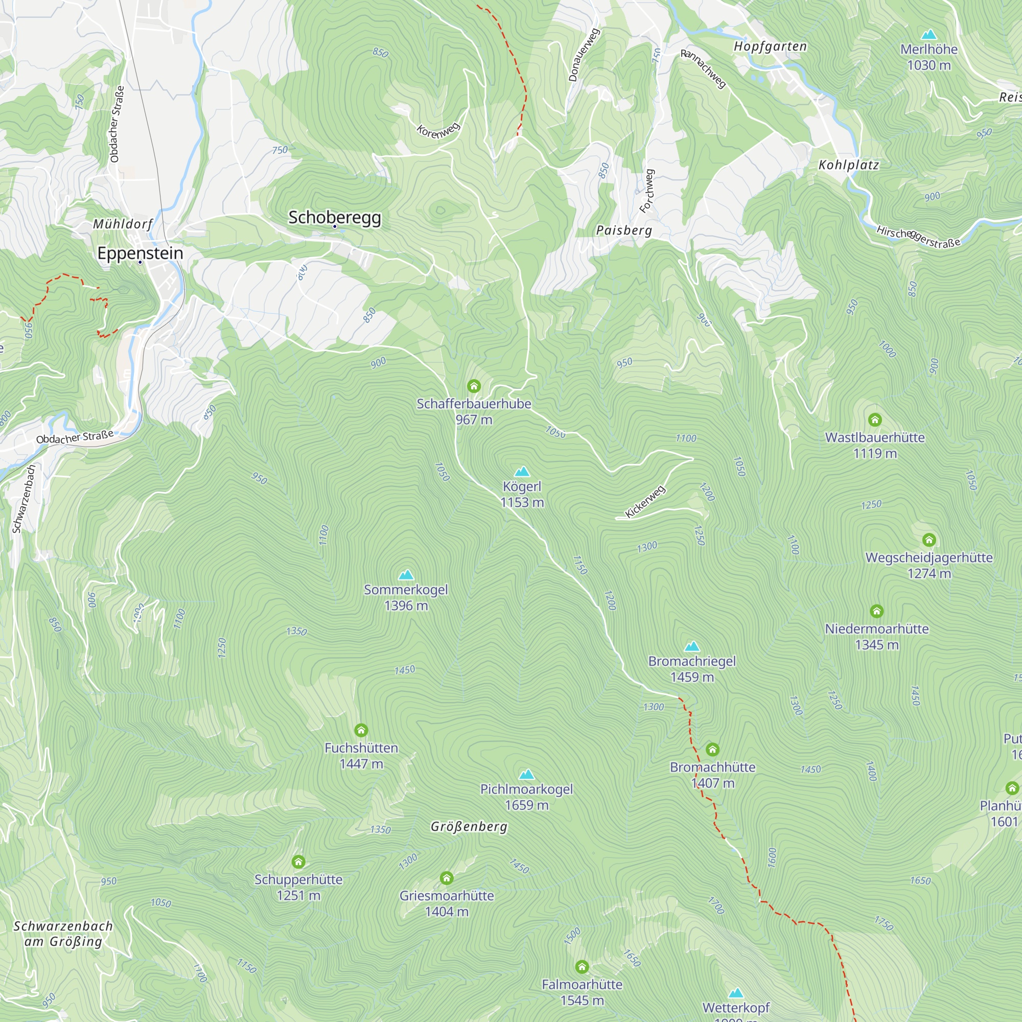 Granitzhütte map