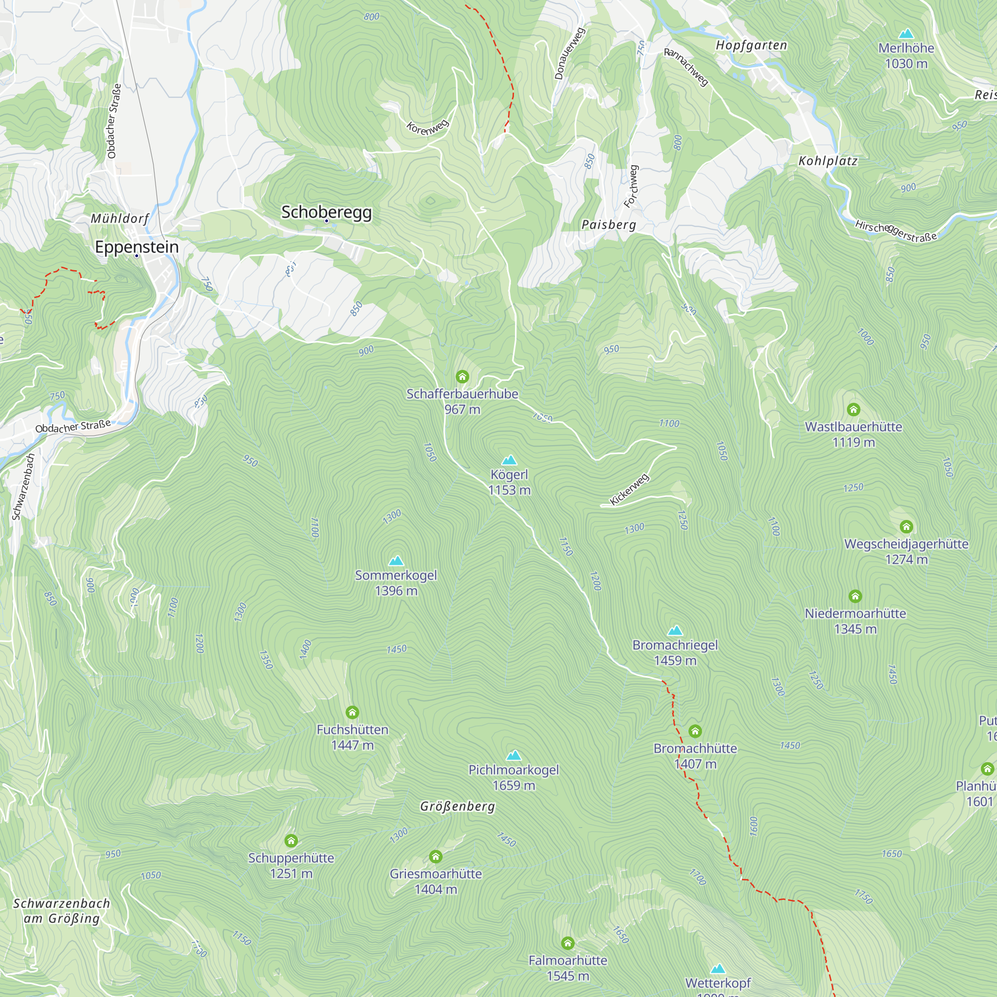 Granitzhütte map
