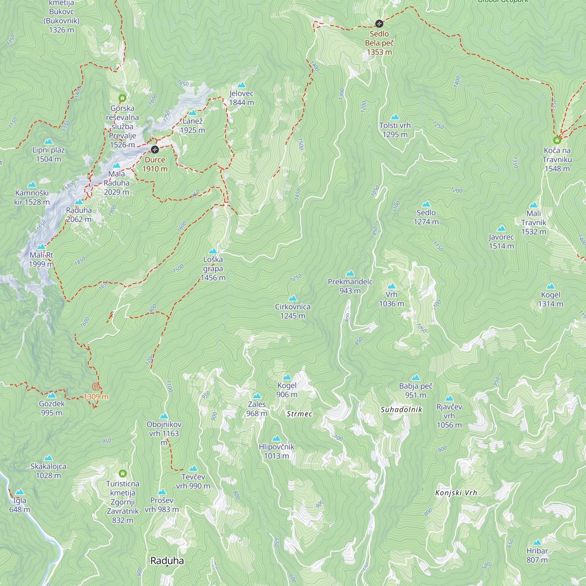 Lovska koča (Cirkovnica) map