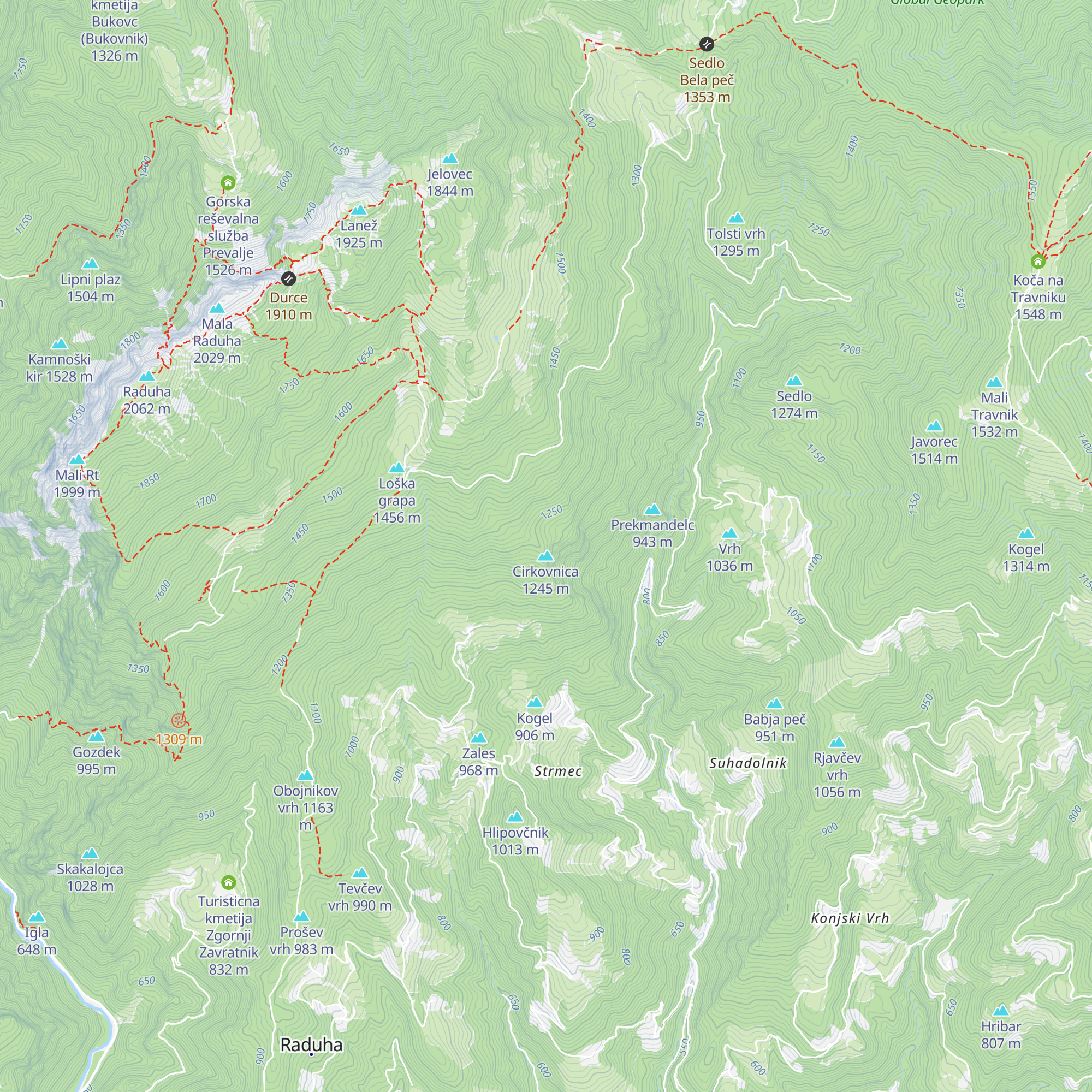 Lovska koča (Cirkovnica) map