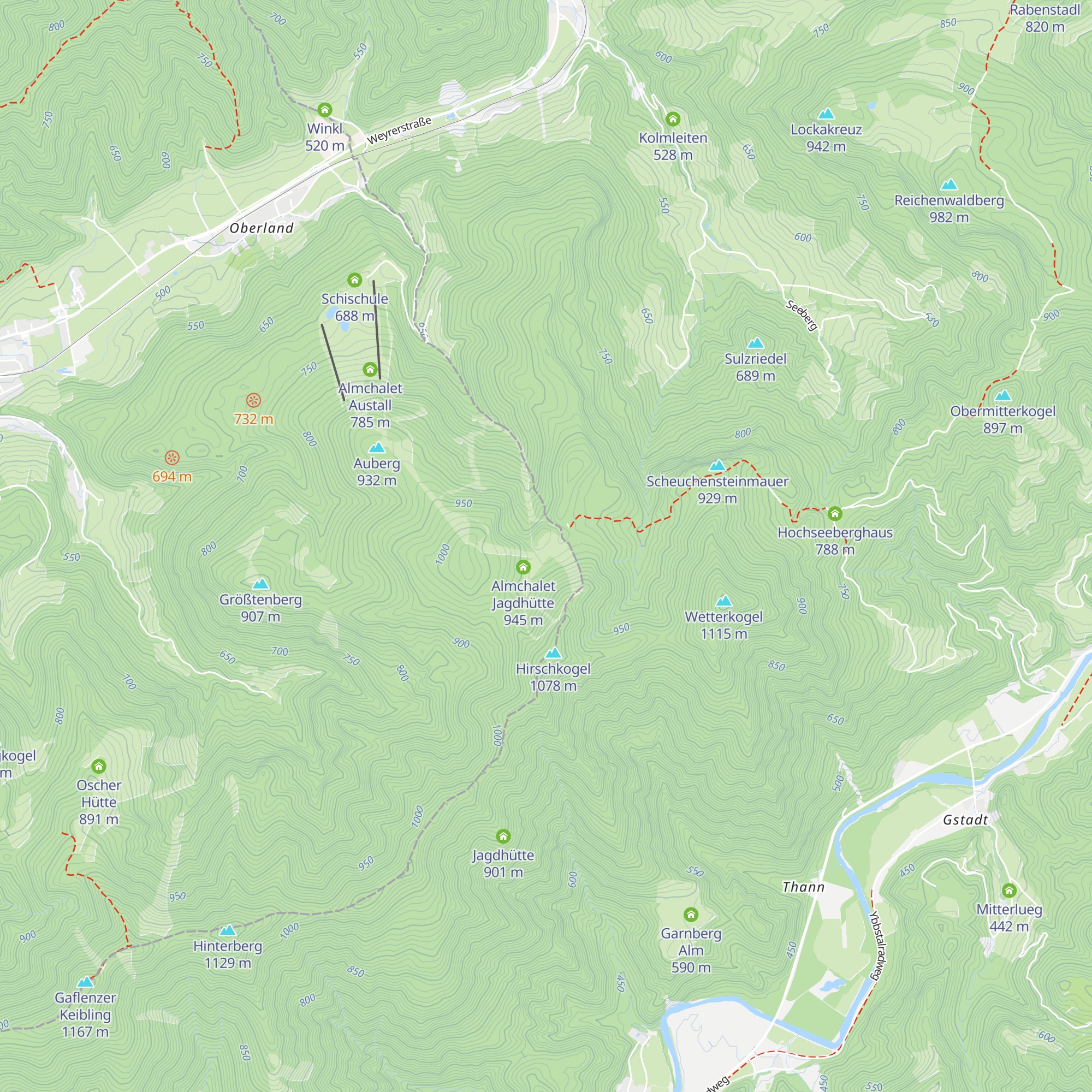 Bergrettungs Hütte map