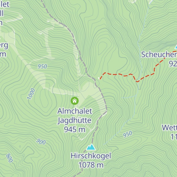 Map of Almchalet Hirschkogel Hütte