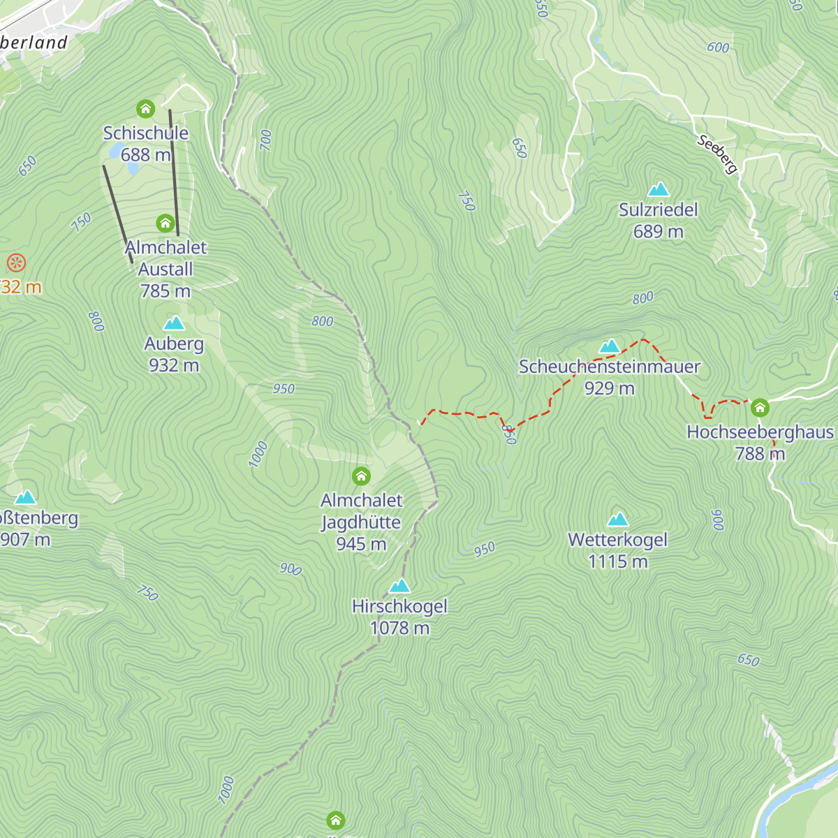 Amstettner Hütte map