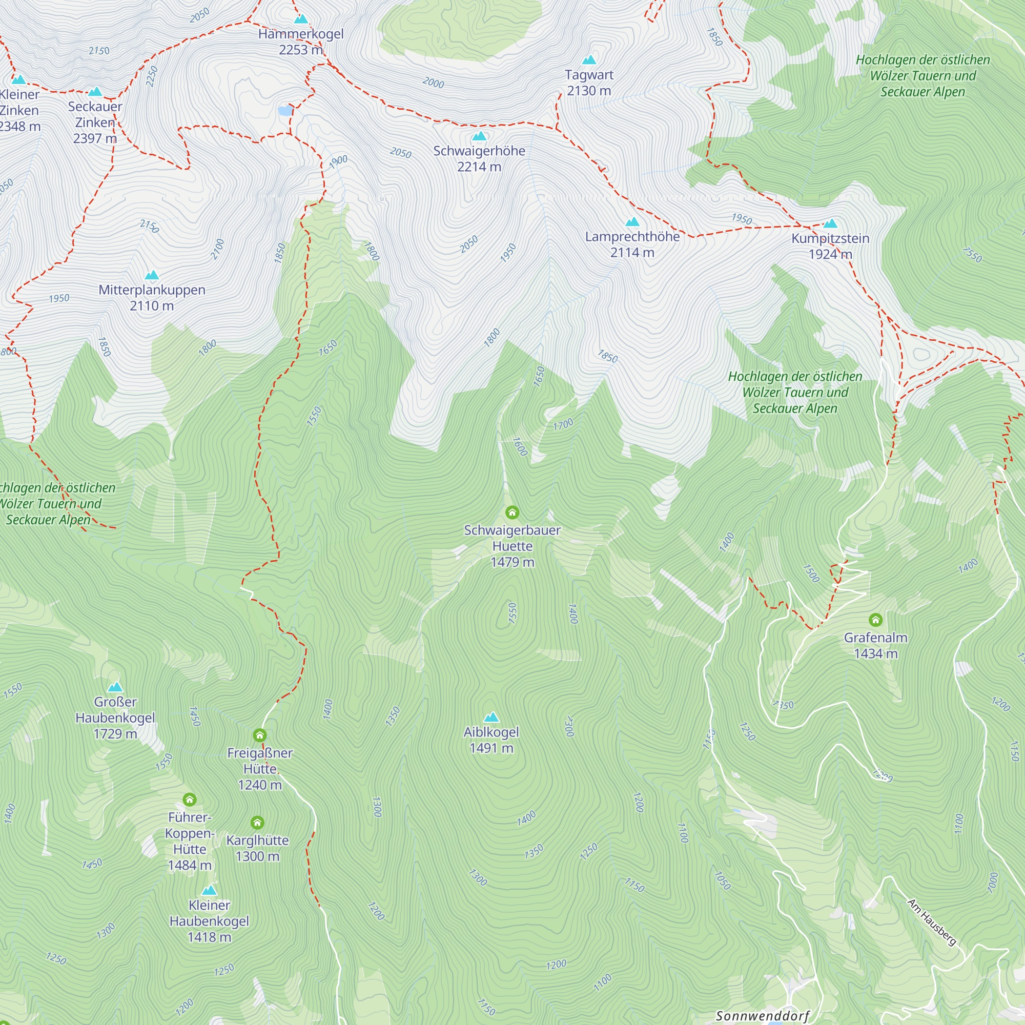 Schwaigerbauer Huette map