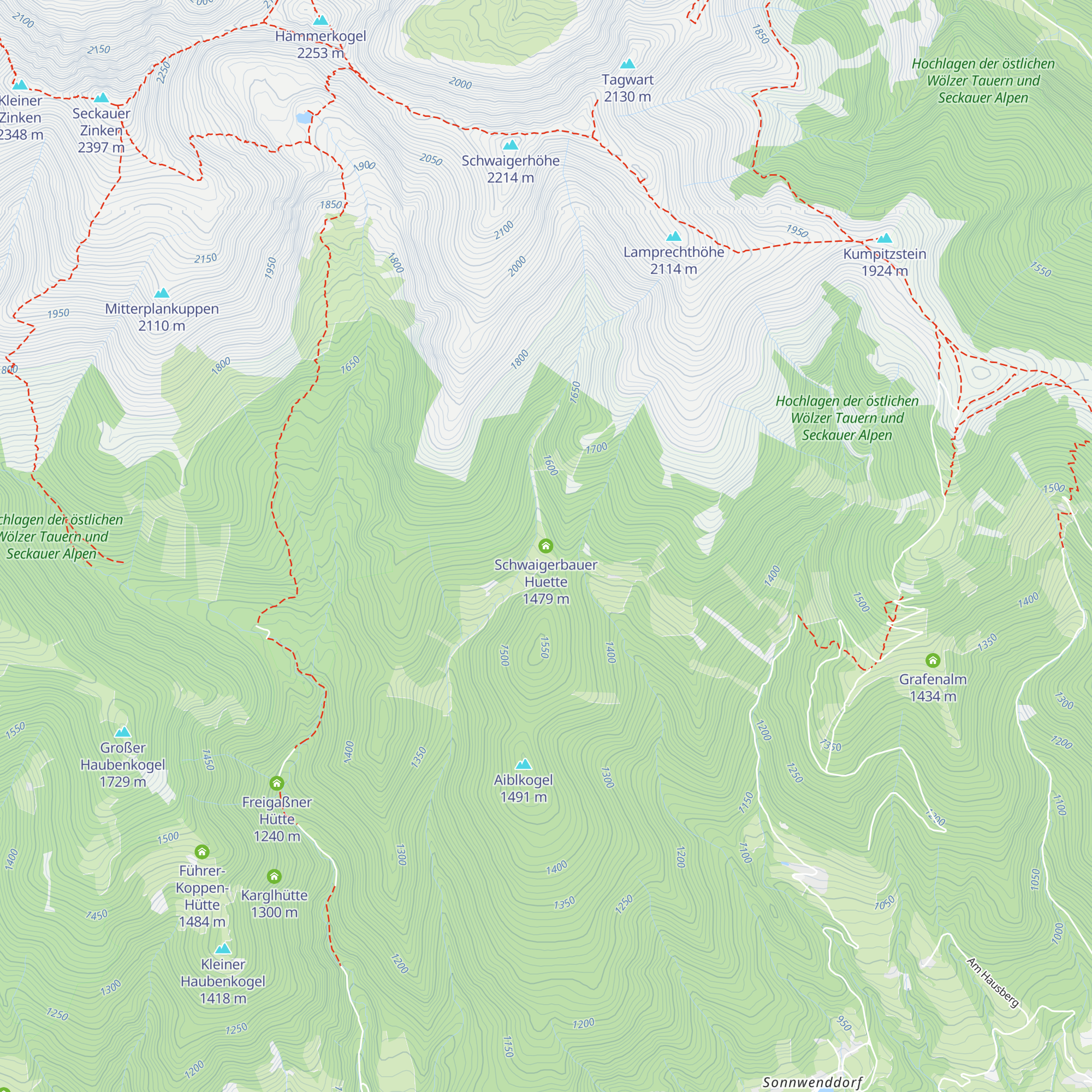 Schwaigerbauer Huette map
