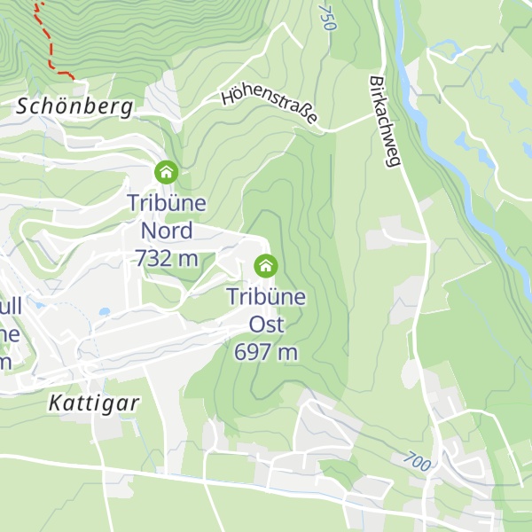 Map of Tribüne Ost