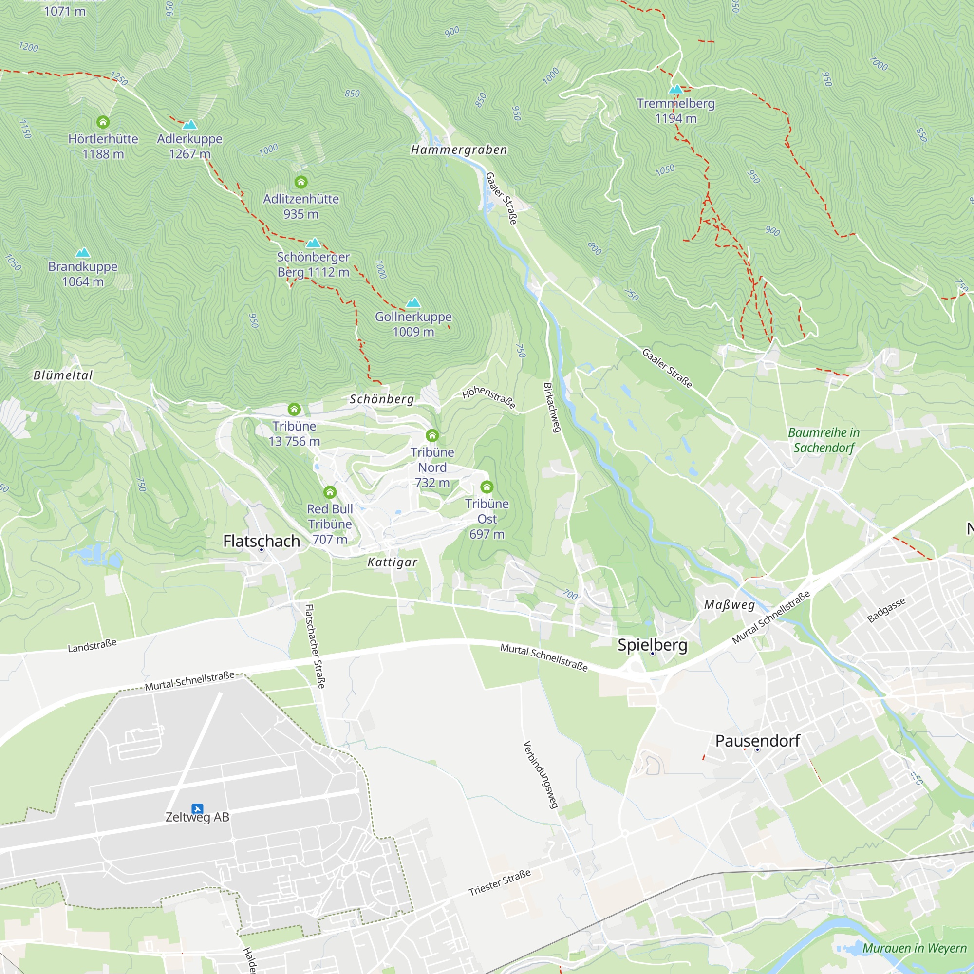 Tribüne Ost map