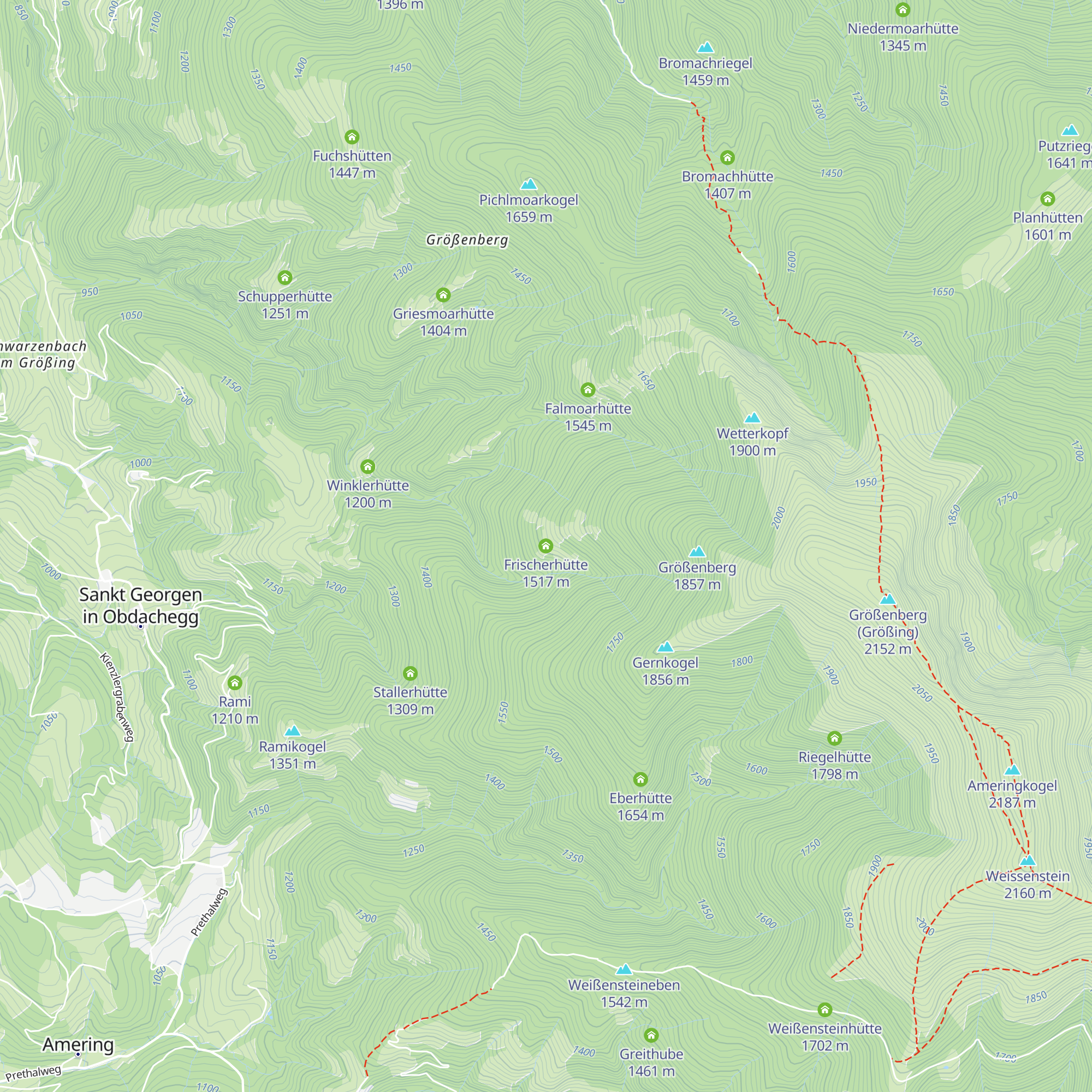 Frischerhütte map