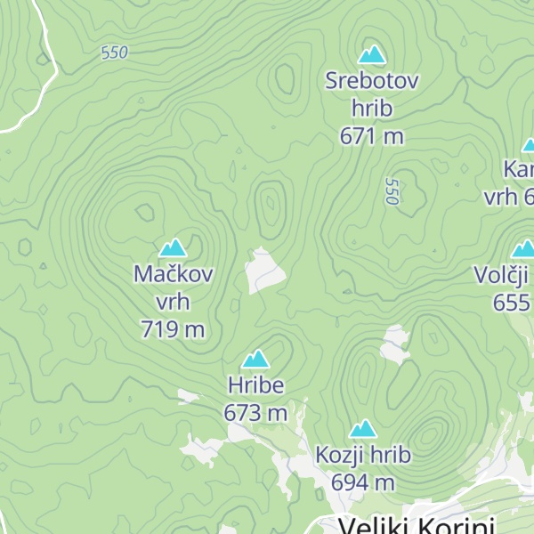 Map of Lovska koča LD Krka