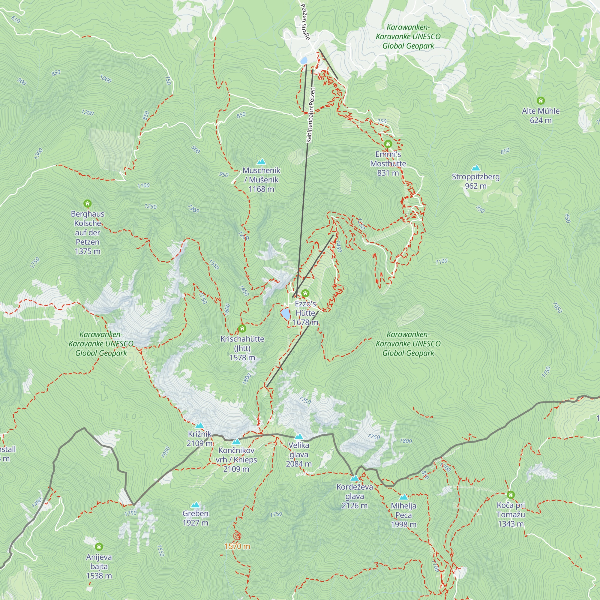 Panoramarestaurant oben map