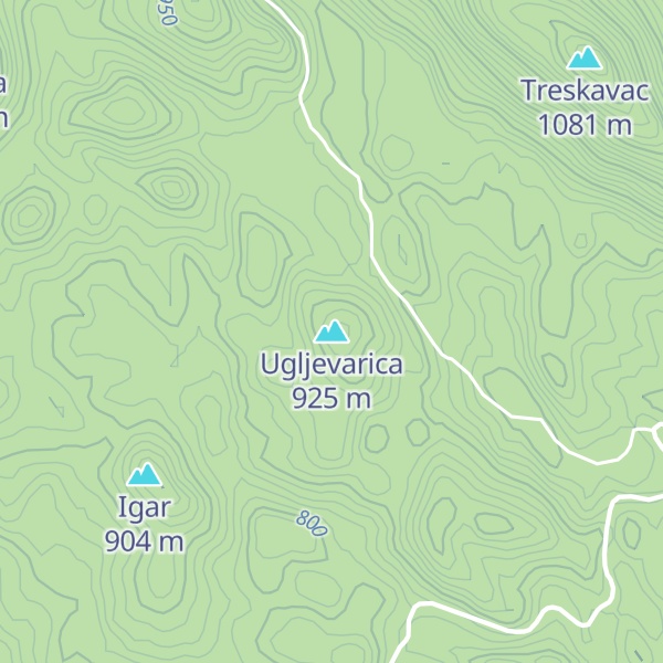 Map of Ugljevarica