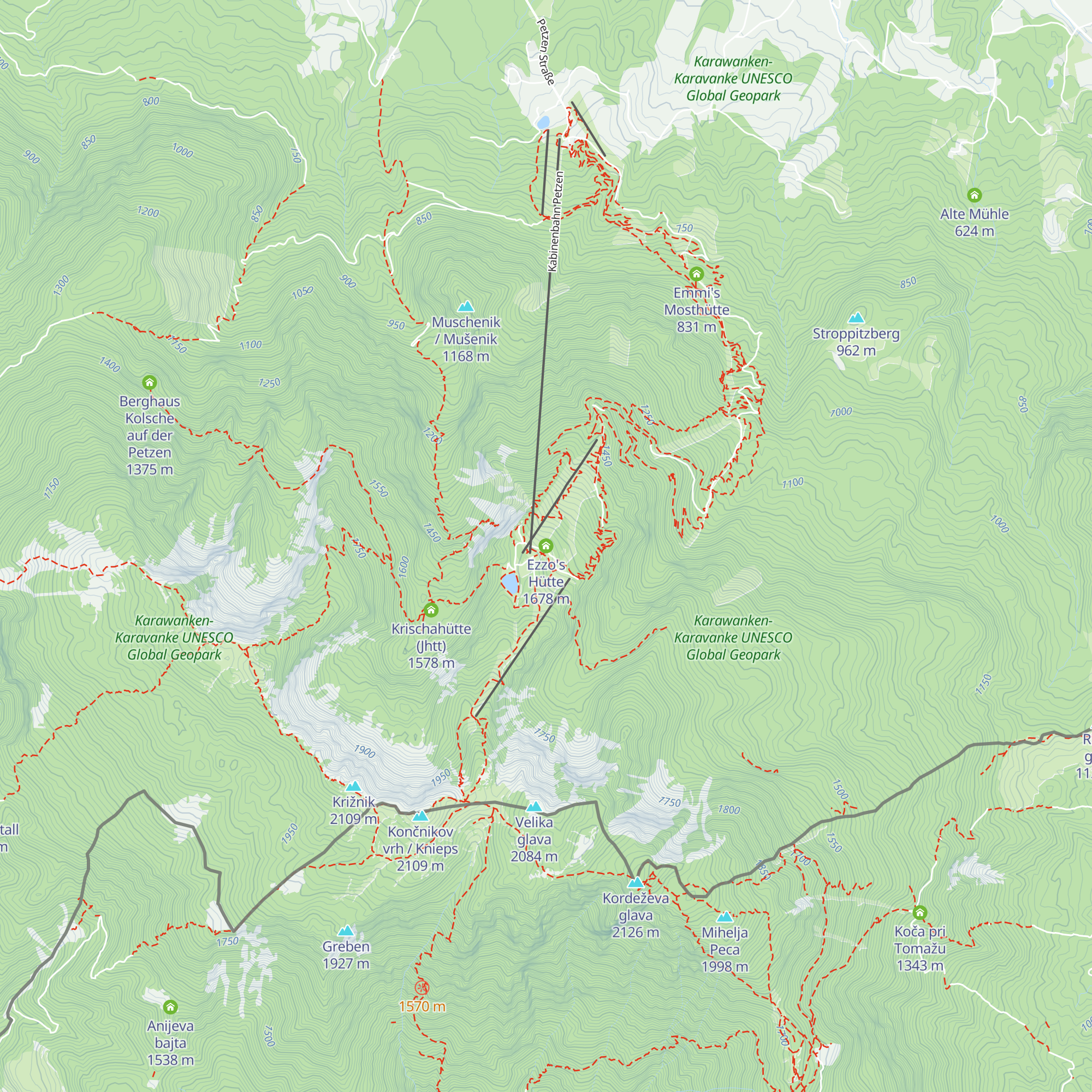 Ezzo's Hütte map