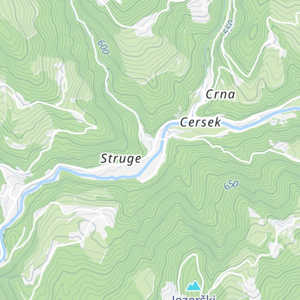 Map of Okrepčevalnica Struge