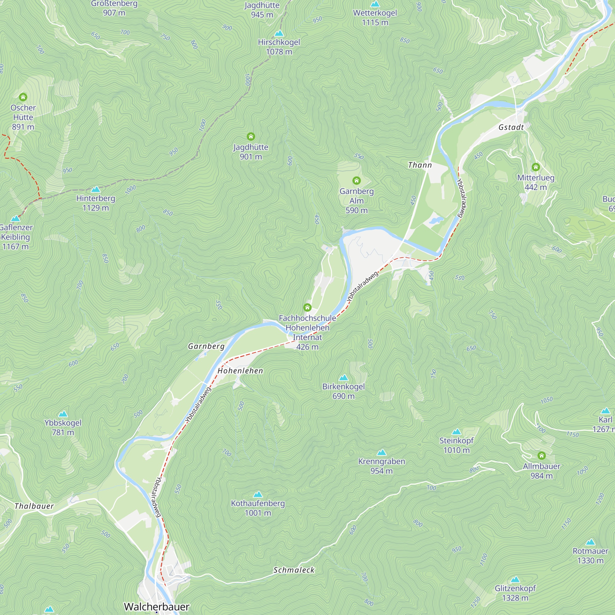 Fachhochschule Hohenlehen Internat map