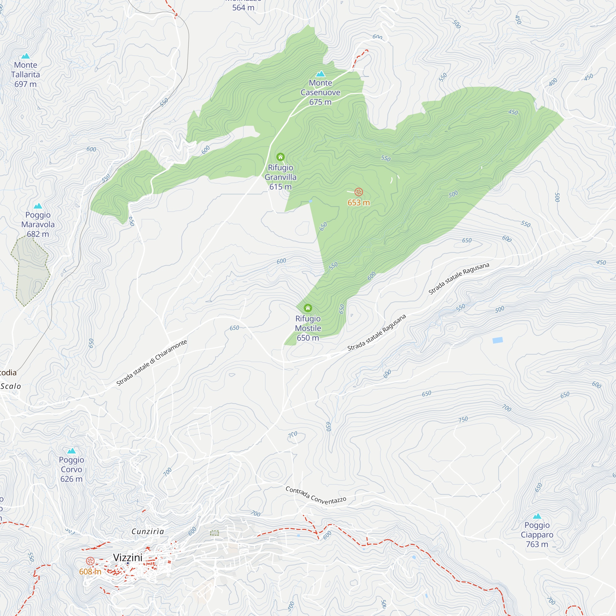 Rifugio Mostile map