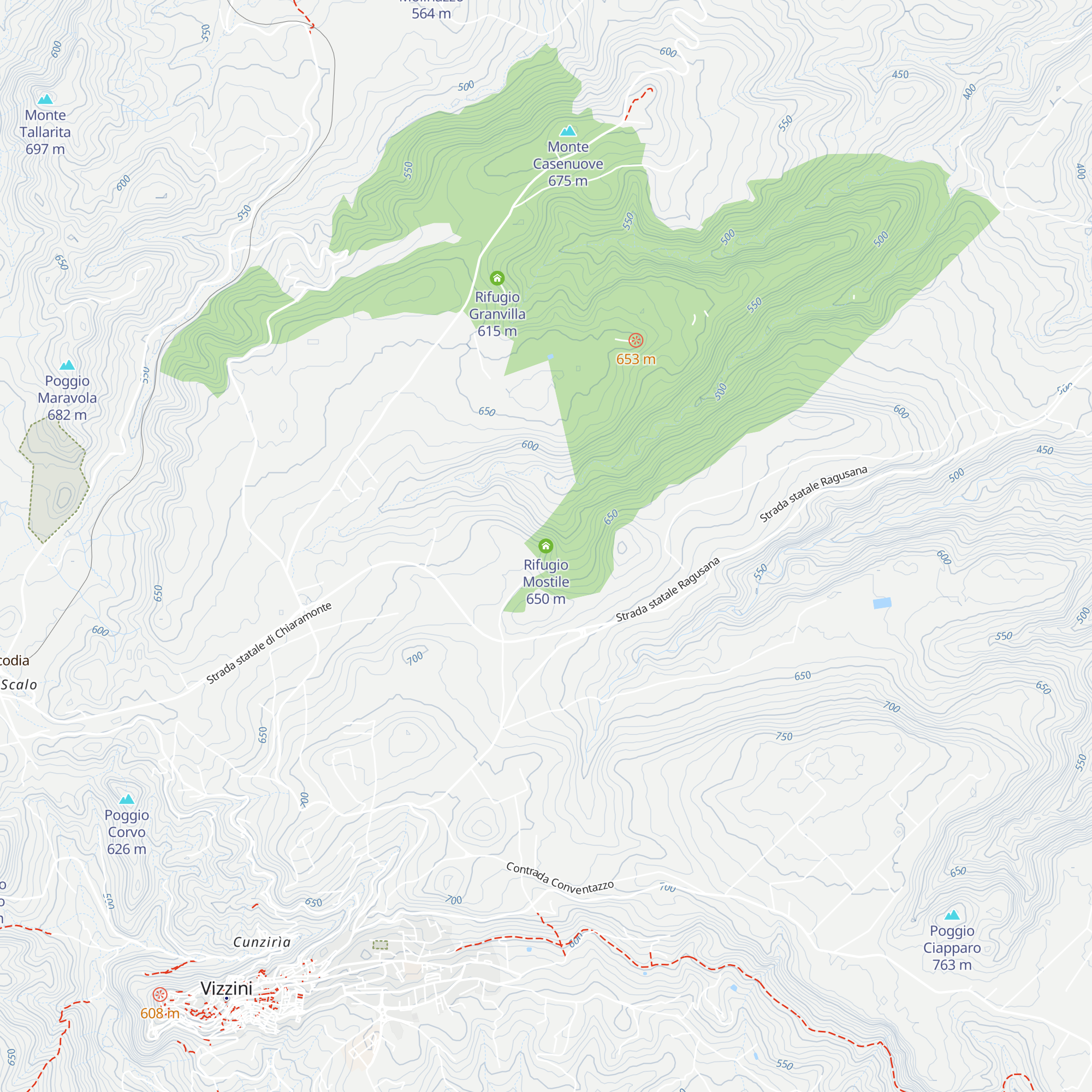 Rifugio Mostile map
